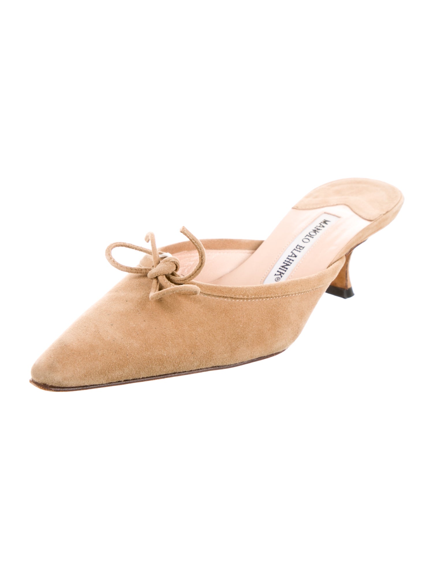 Manolo Blahnik Suede Mules