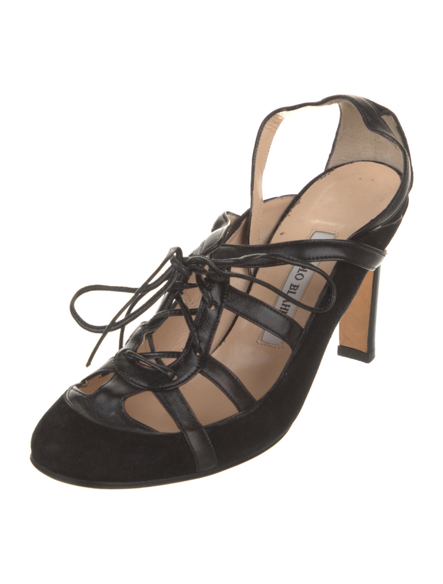 Manolo Blahnik Suede Slingback Pumps