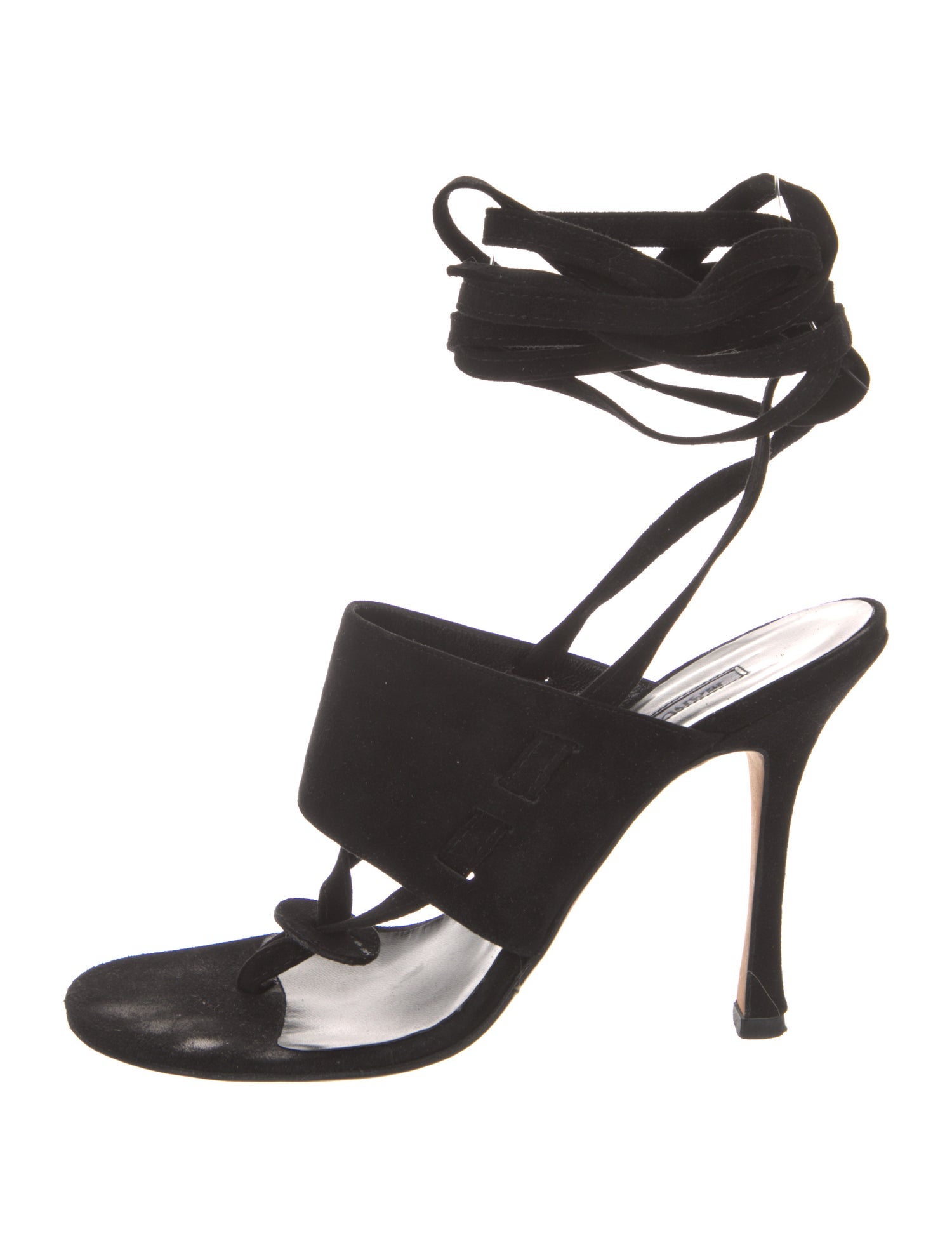 Manolo Blahnik Suede Sandals