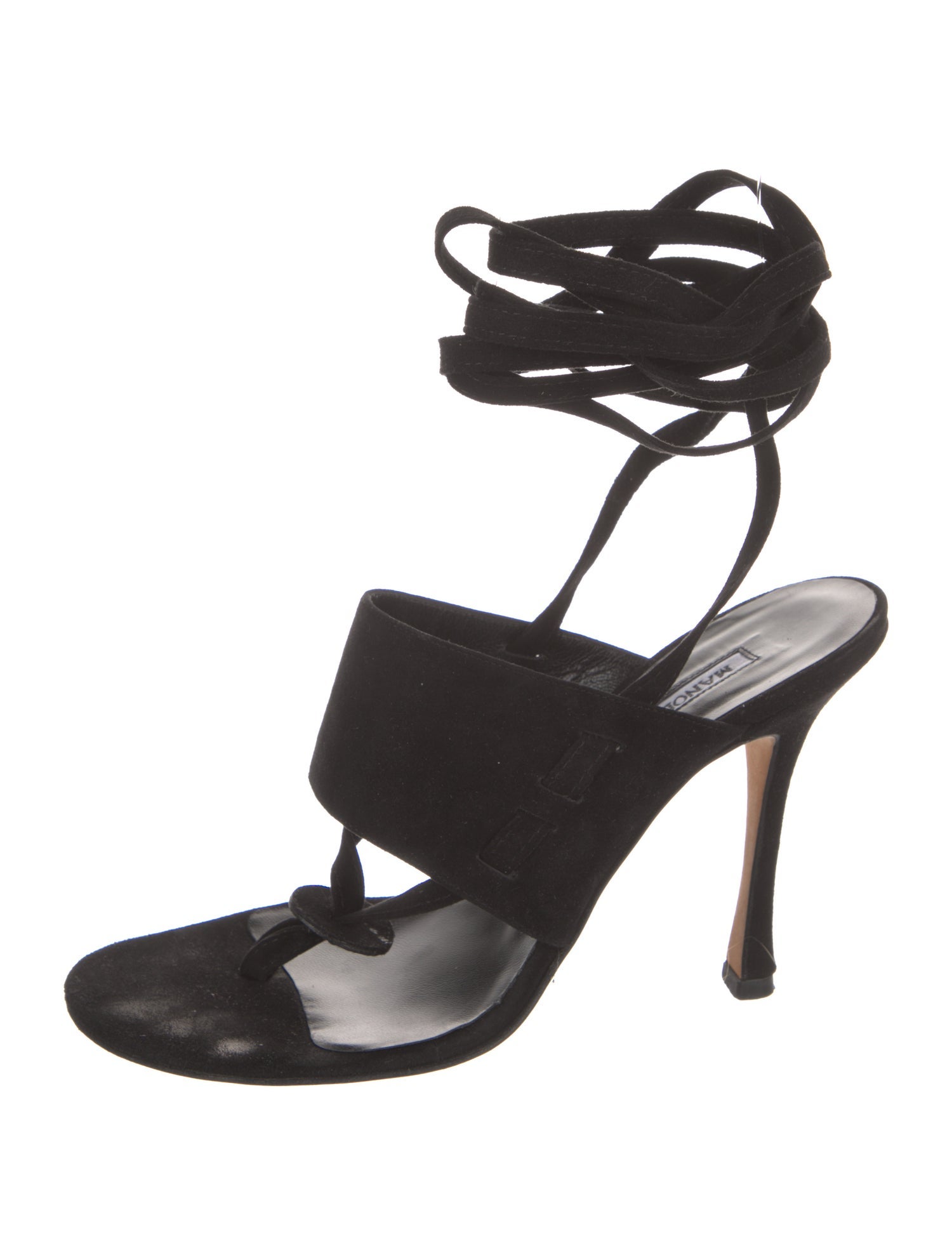 Manolo Blahnik Suede Sandals