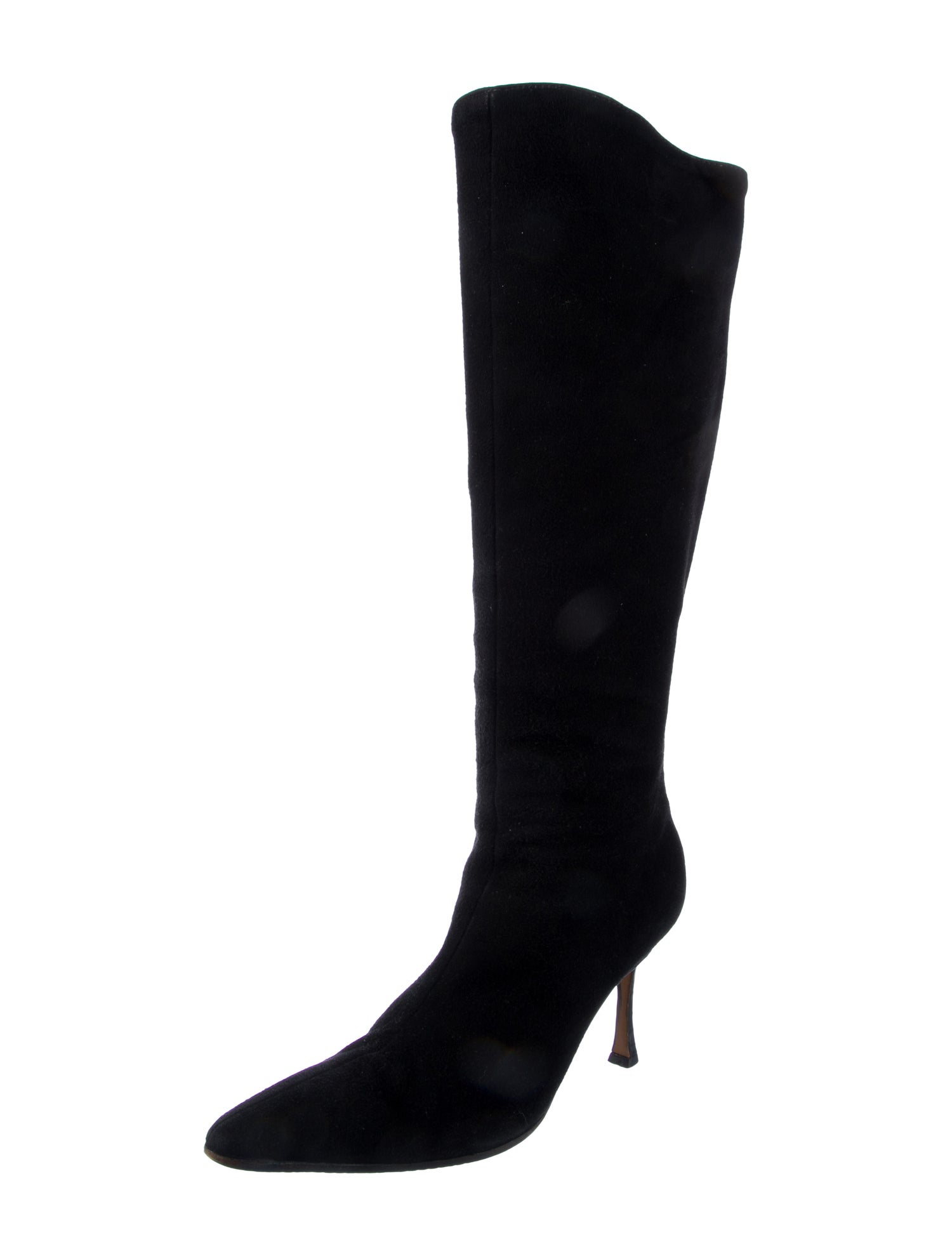 Manolo Blahnik Suede Sock Boots