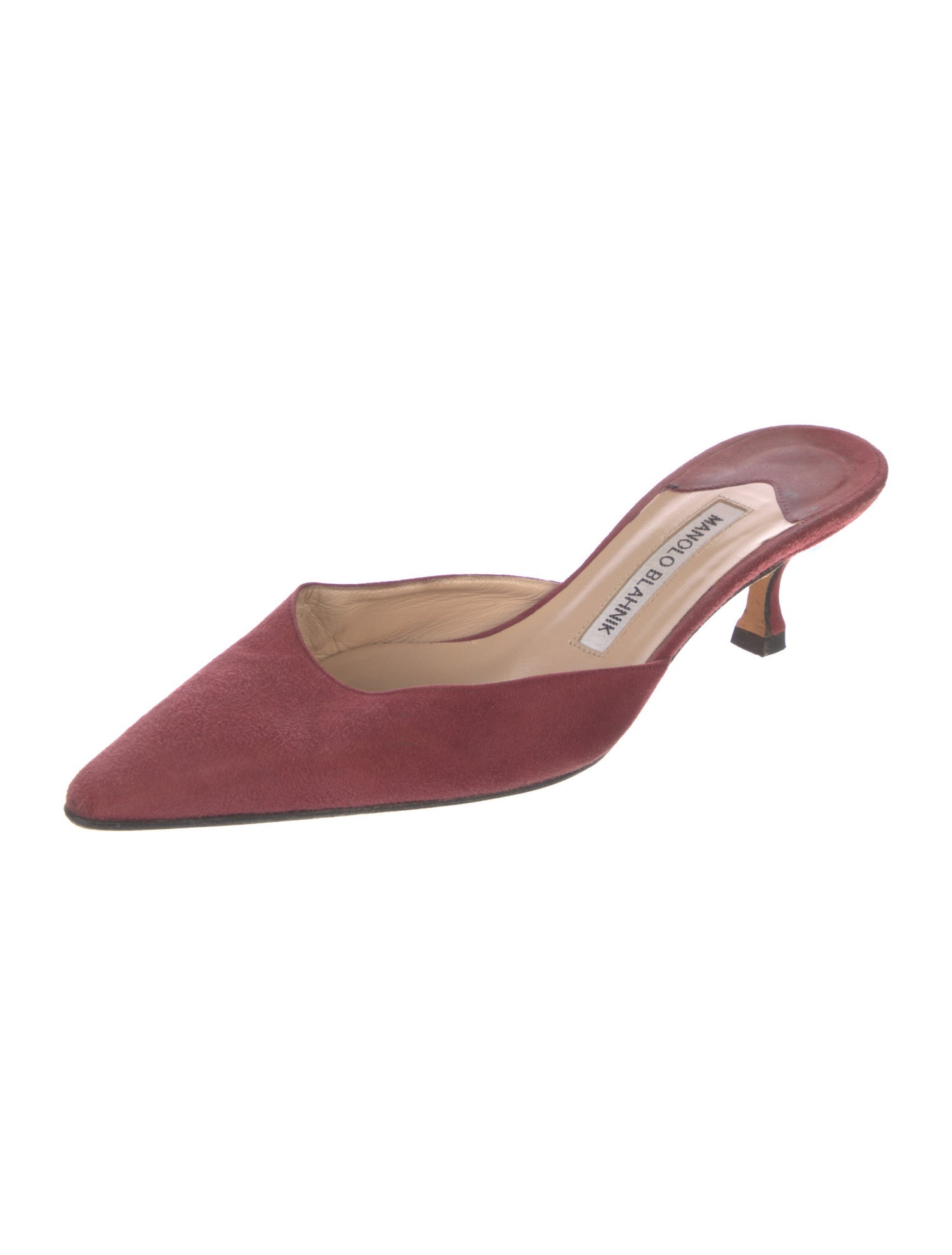 Manolo Blahnik Suede Mules