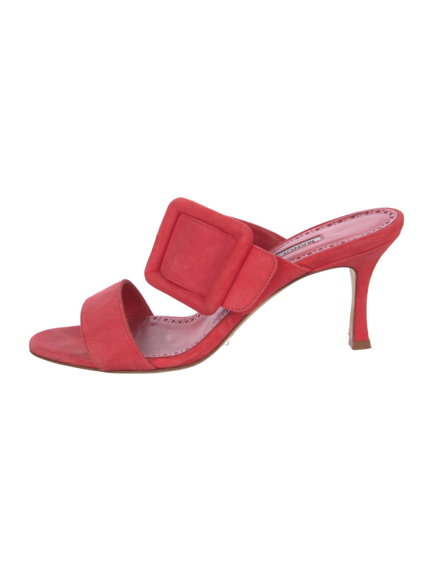 Manolo Blahnik Suede Slides