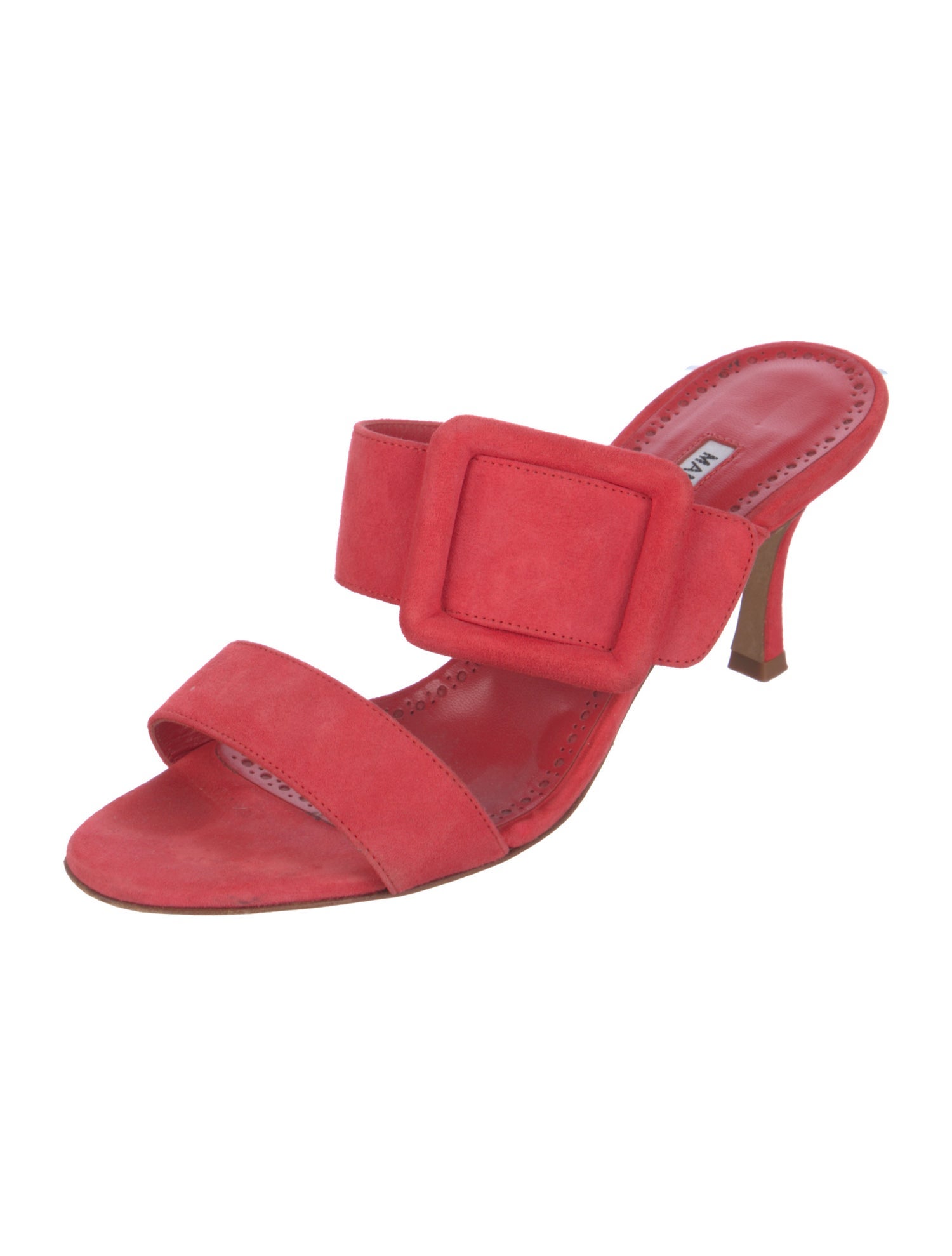 Manolo Blahnik Suede Slides