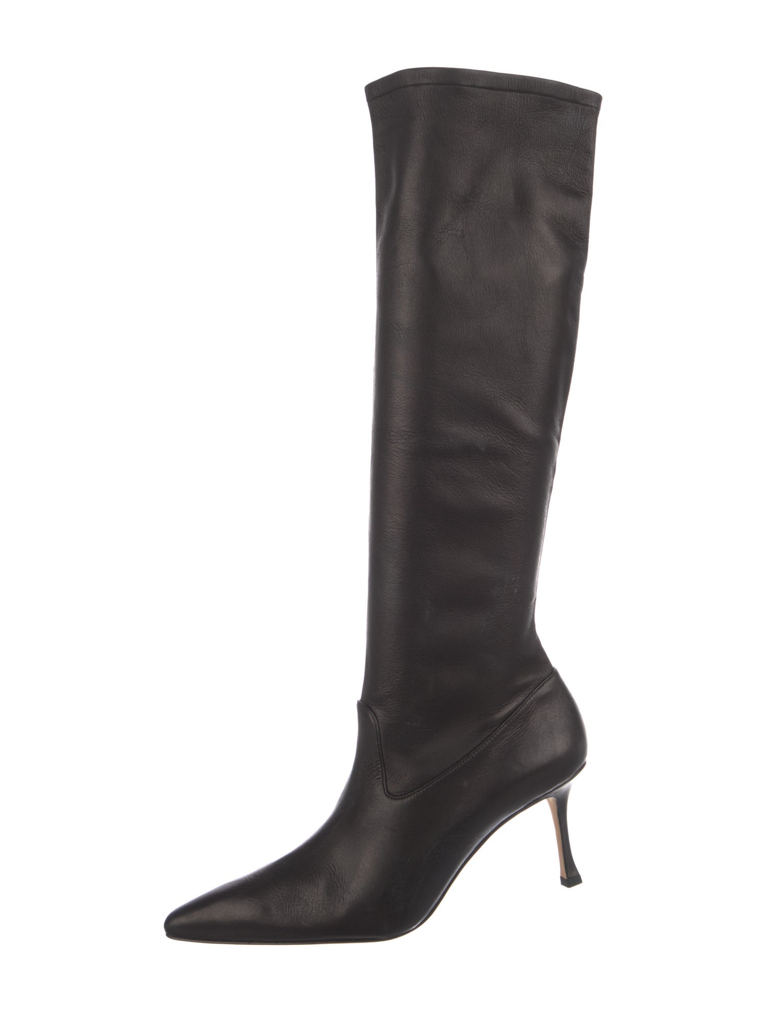 Manolo Blahnik Leather Sock Boots