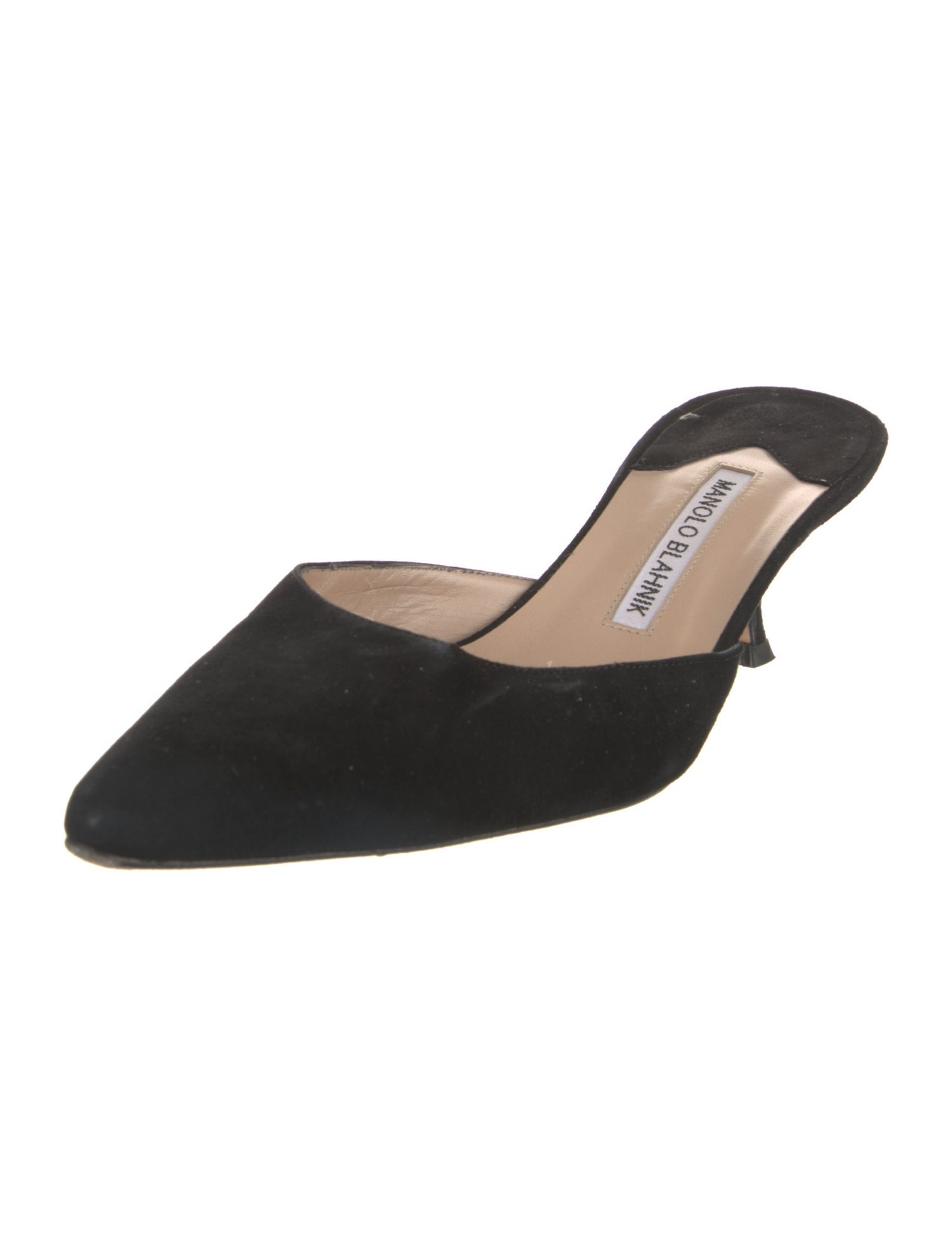 Manolo Blahnik Suede Mules