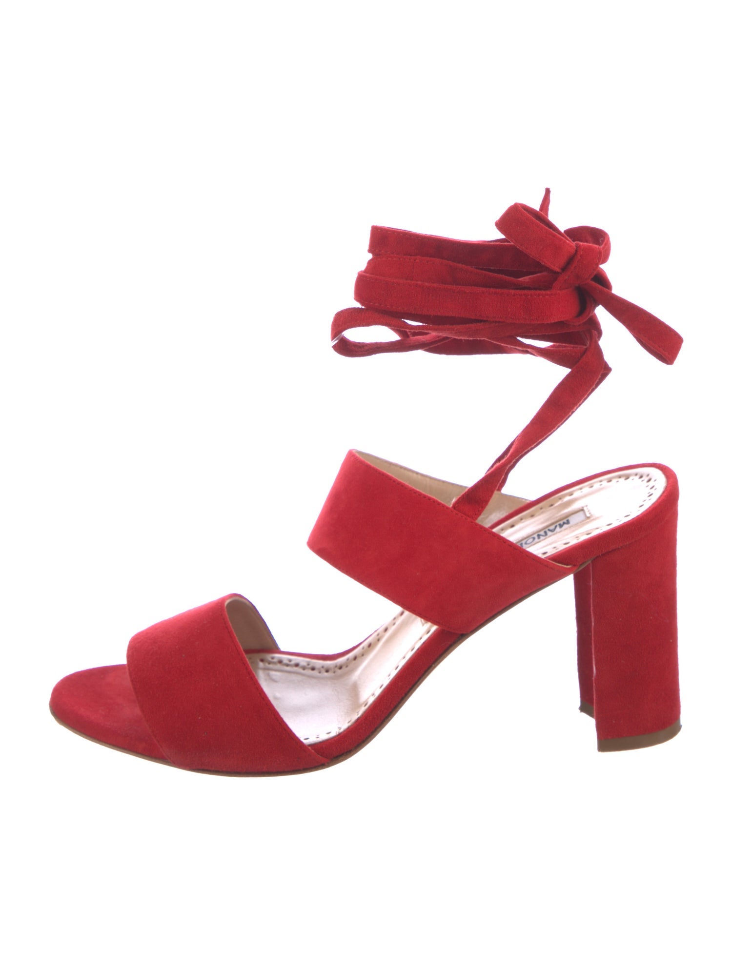 Manolo Blahnik Suede Sandals