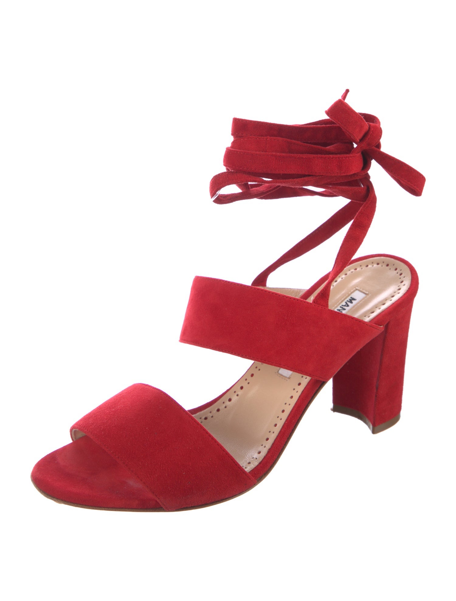 Manolo Blahnik Suede Sandals