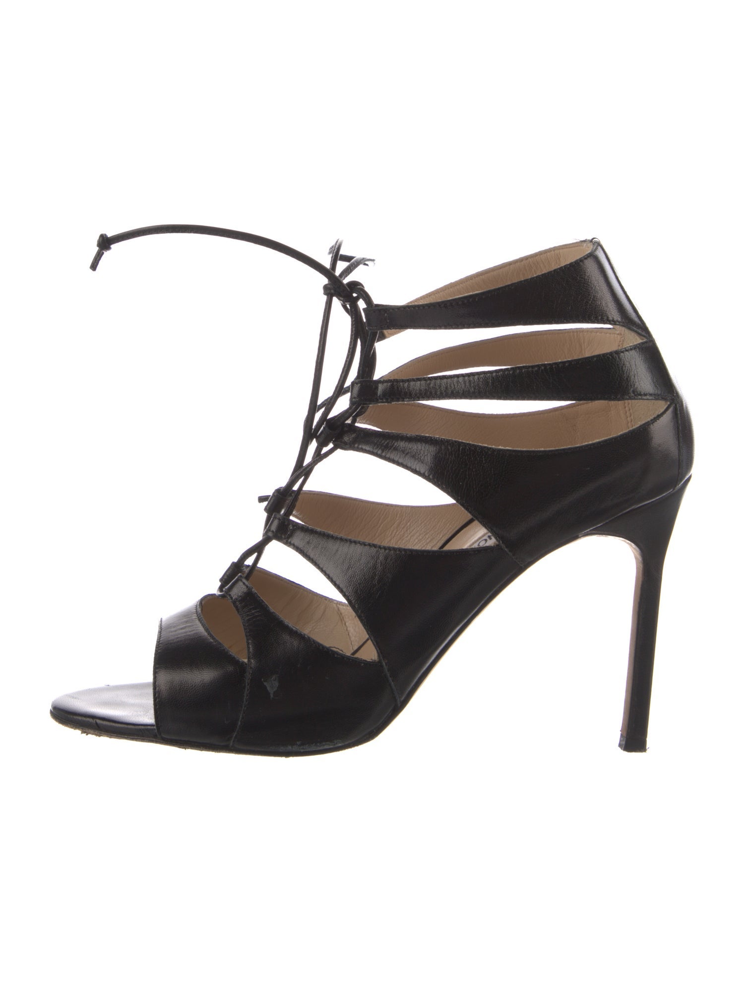 Manolo Blahnik Leather Gladiator Sandals