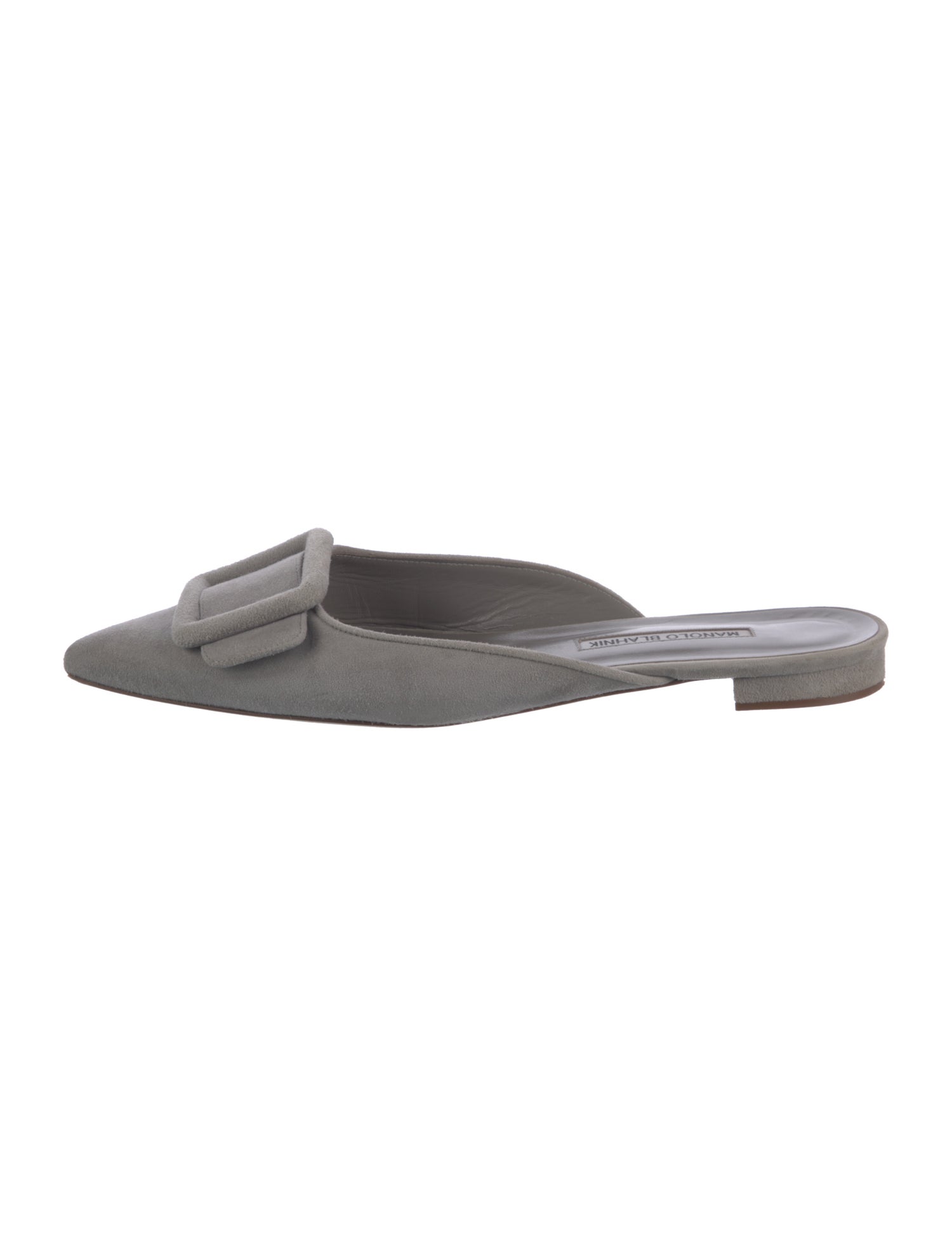Manolo Blahnik Suede Mules