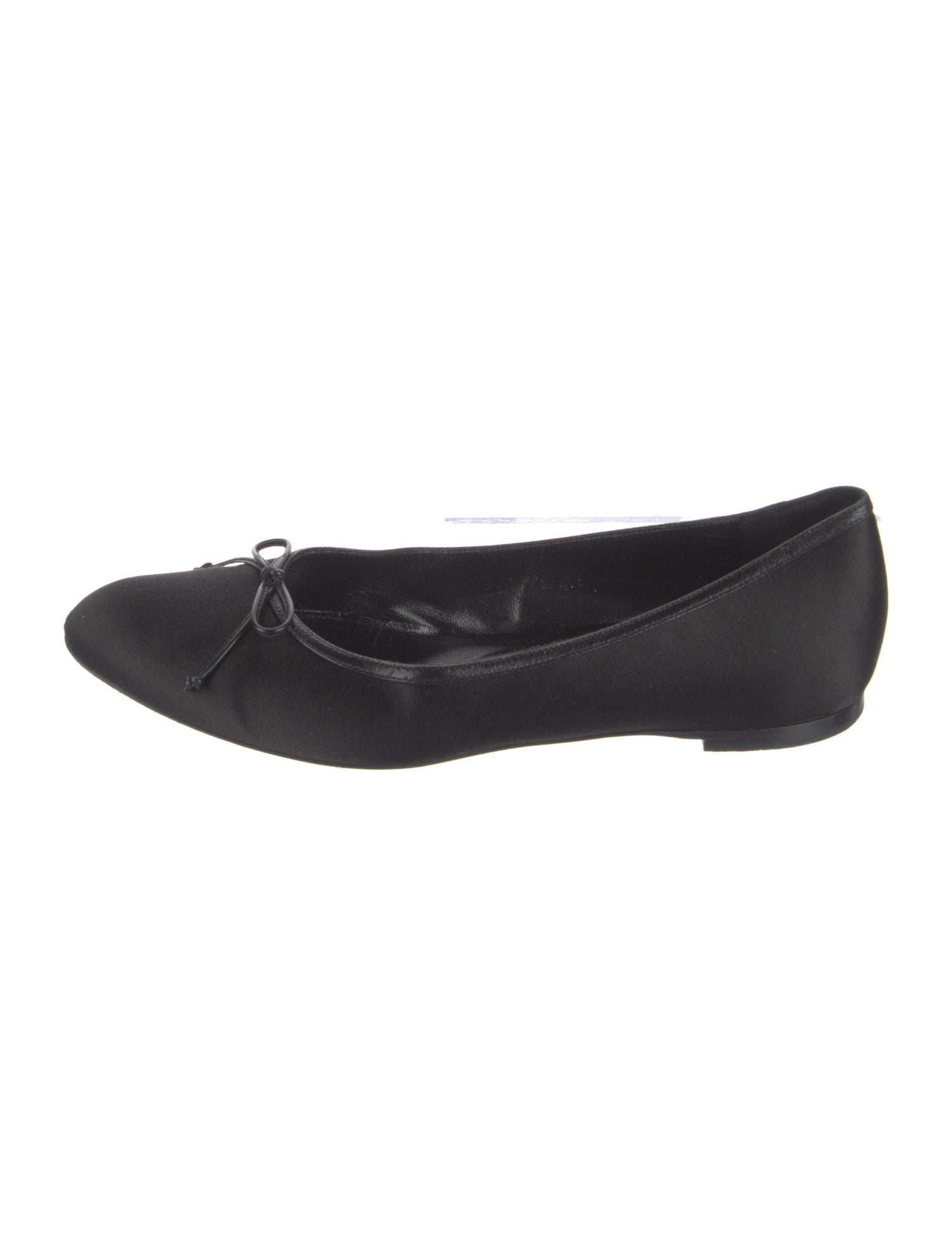 Manolo Blahnik Satin Bow Accents Ballet Flats