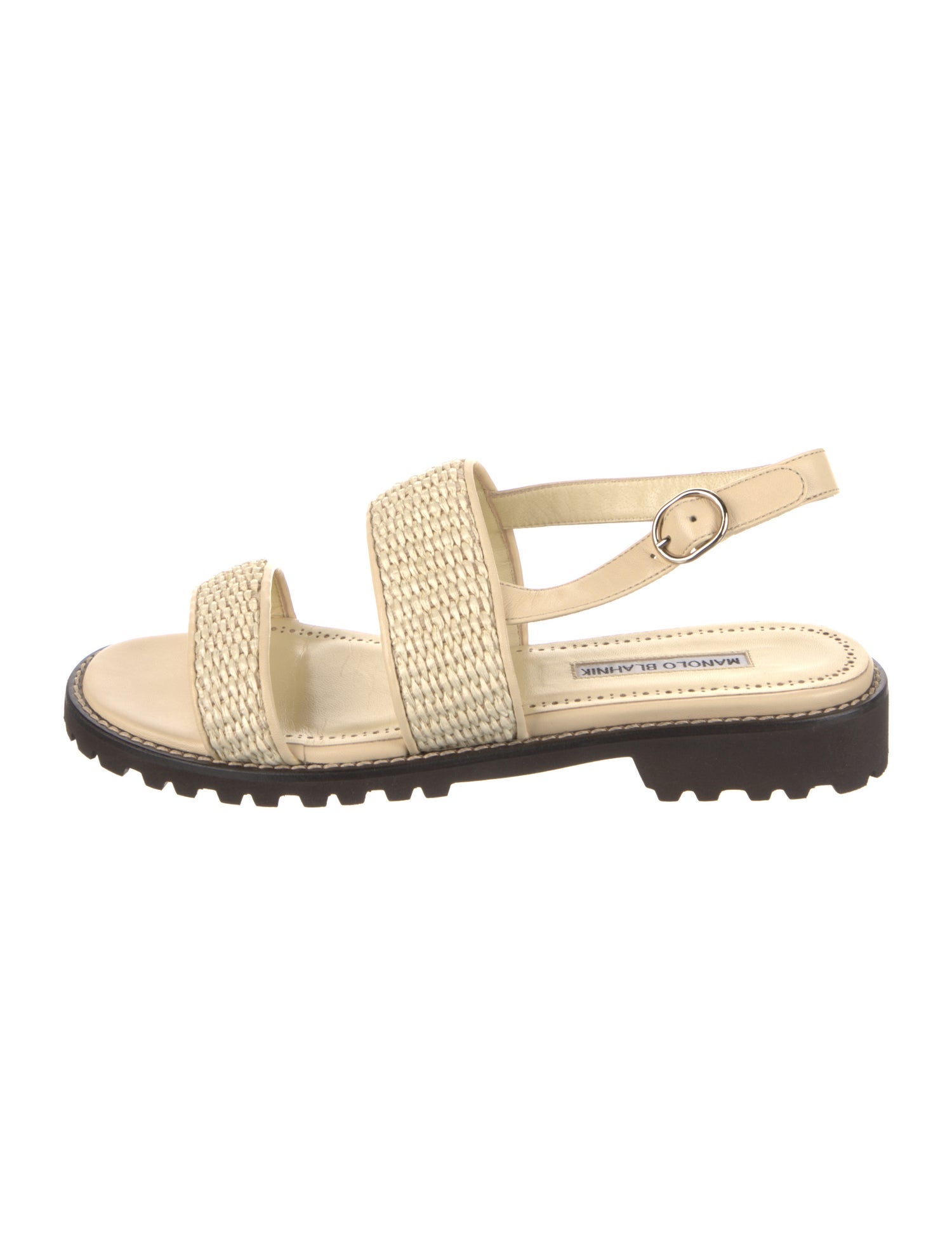Manolo Blahnik Raffia Espadrilles