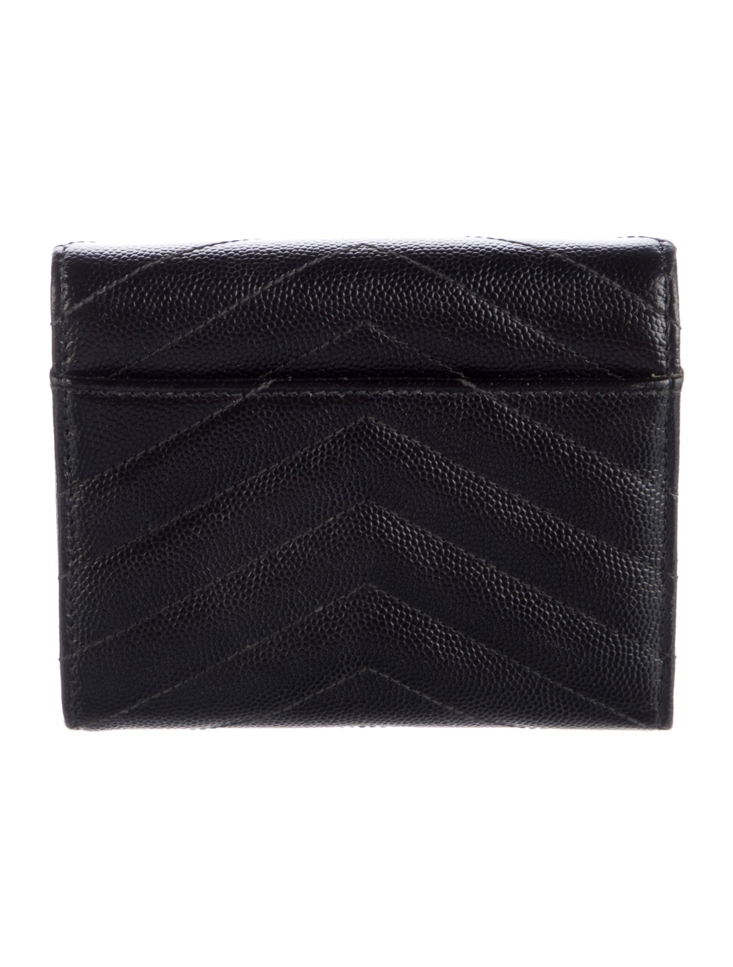 Yves Saint Laurent Leather Compact Wallet