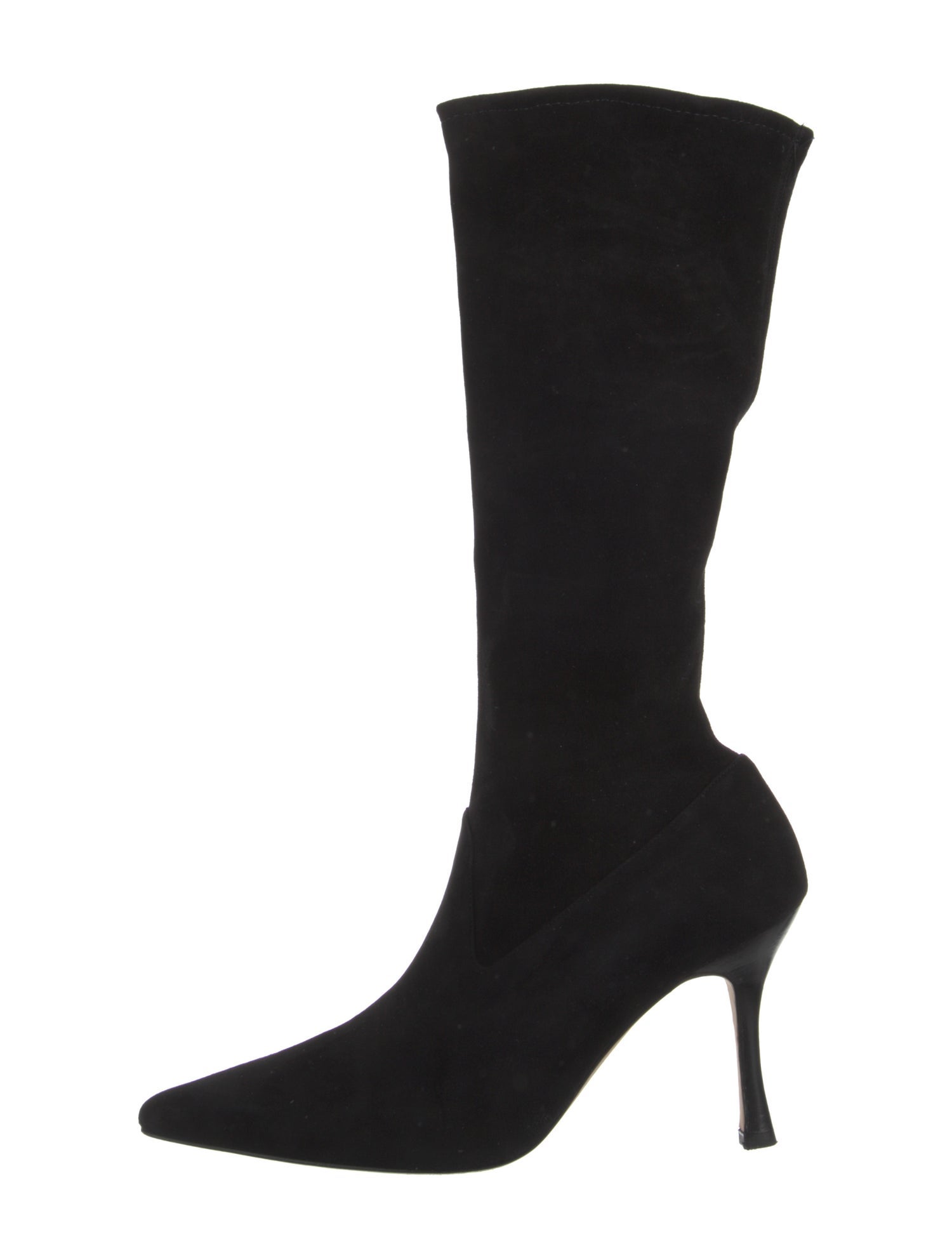 Manolo Blahnik Suede Sock Boots