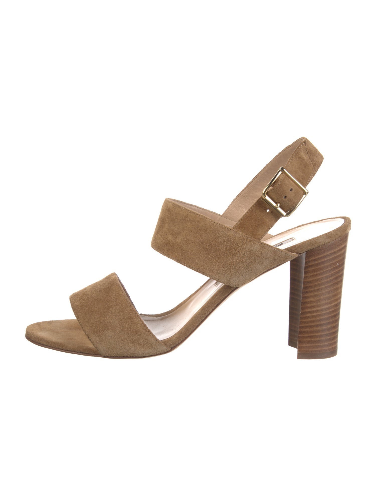 Manolo Blahnik Suede Slingback Sandals