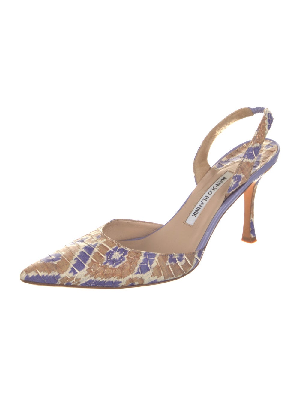 Manolo Blahnik Python Slingback Pumps - image 2