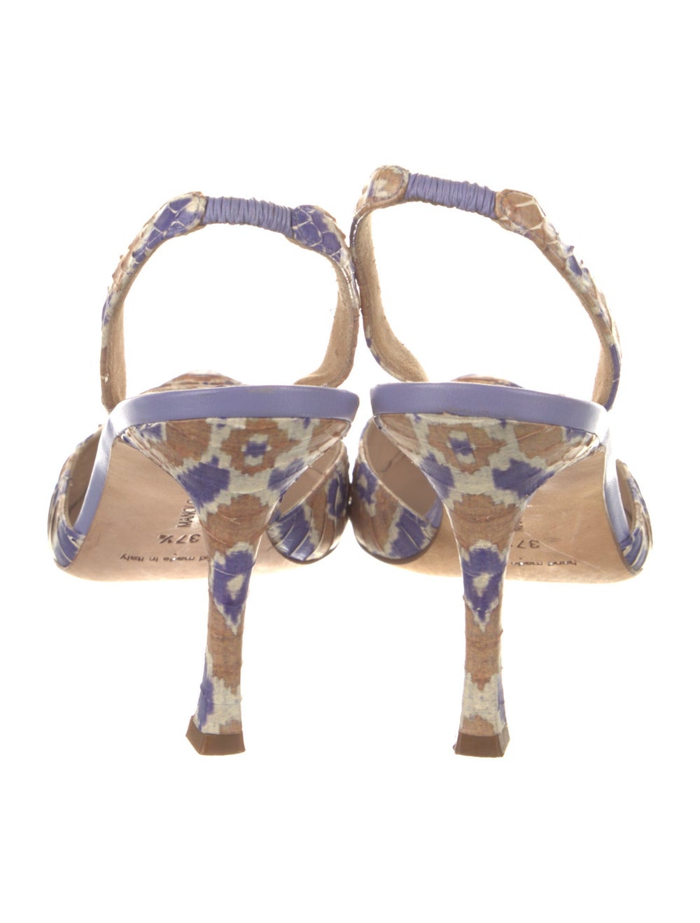 Manolo Blahnik Python Slingback Pumps - image 4