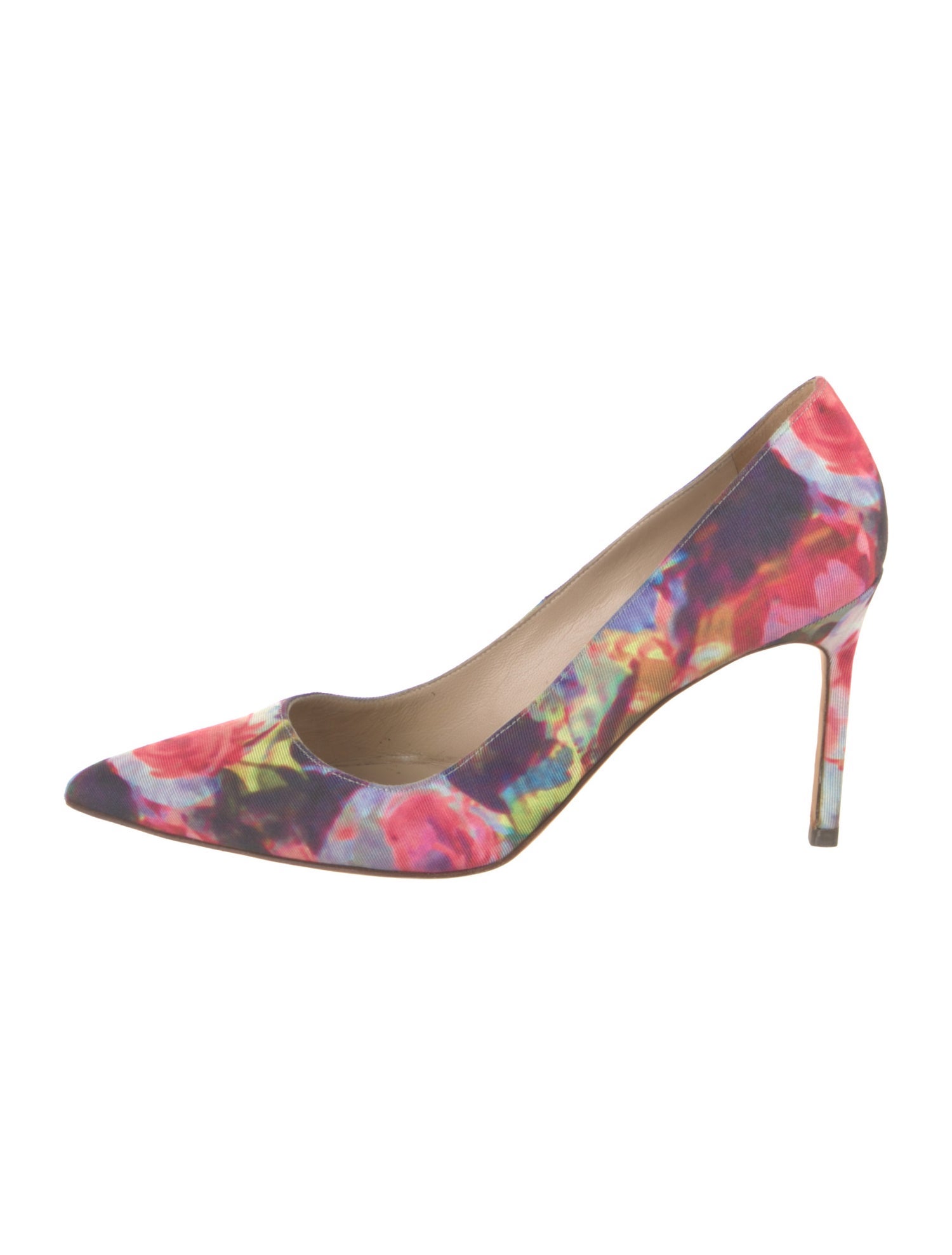 Manolo Blahnik Tie-Dye Print Pumps