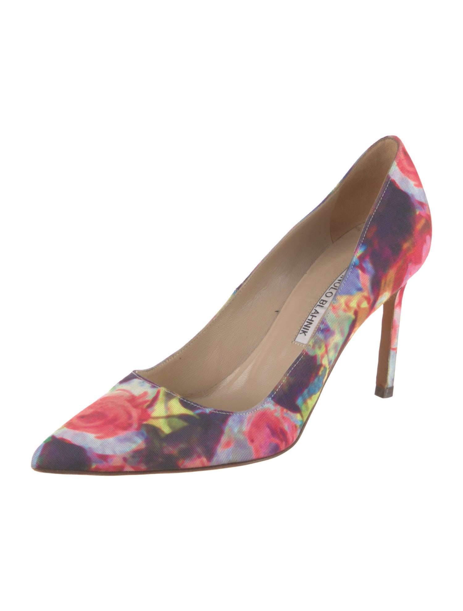 Manolo Blahnik Tie-Dye Print Pumps