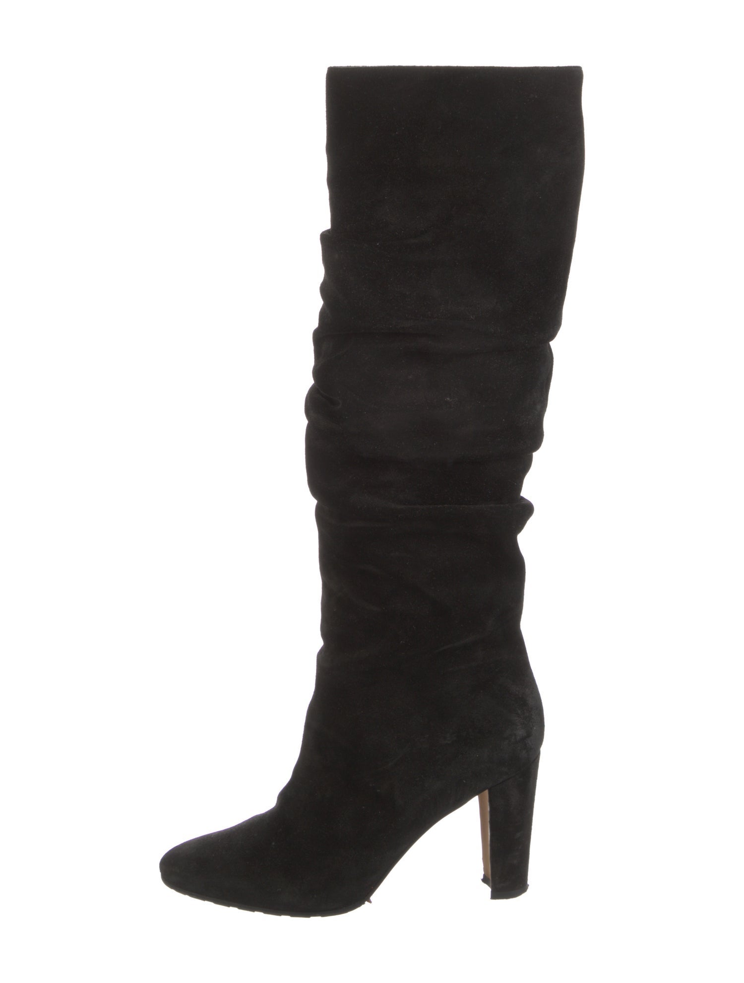 Manolo Blahnik Suede Slouch Boots