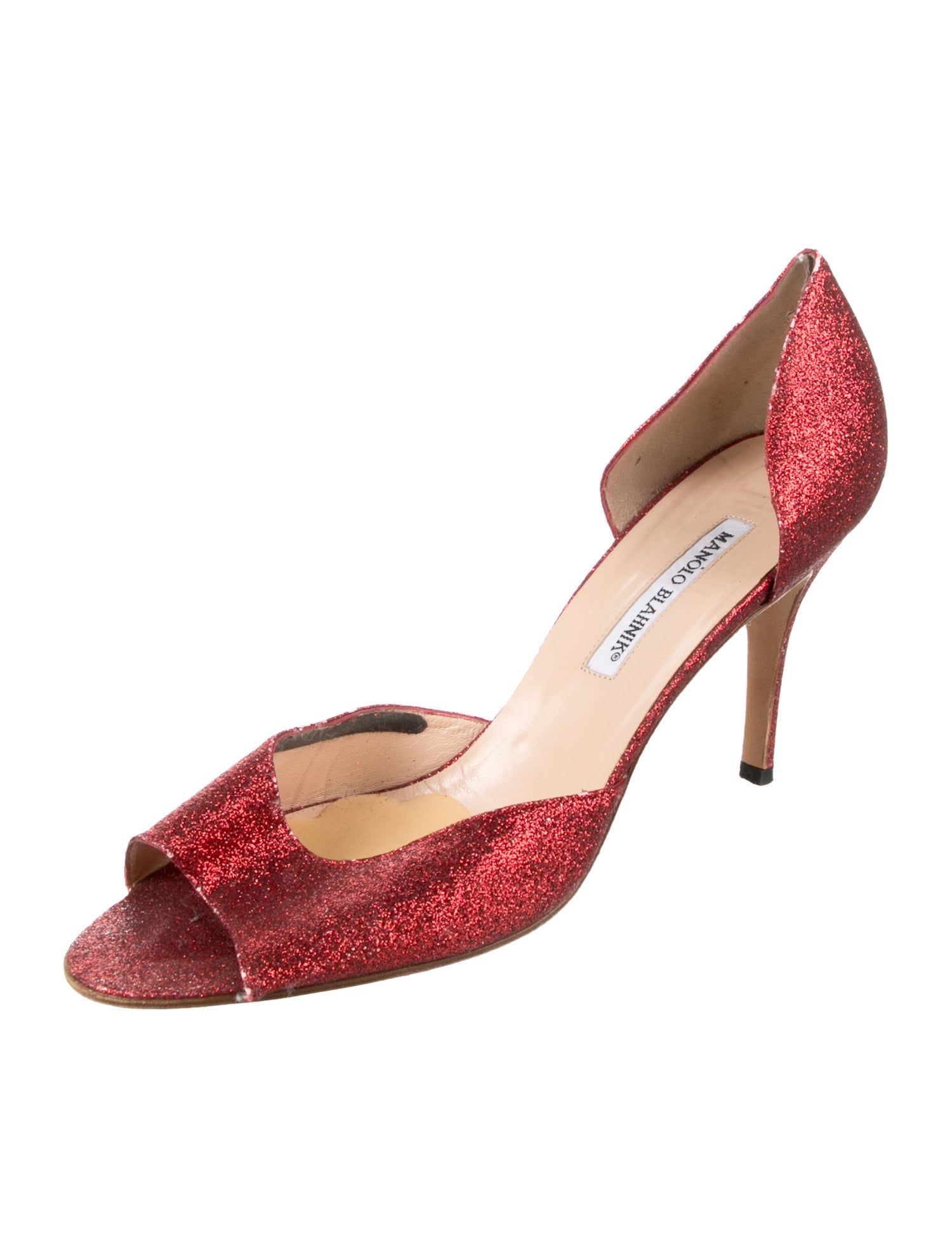 Manolo Blahnik Velvet D'Orsay Pumps