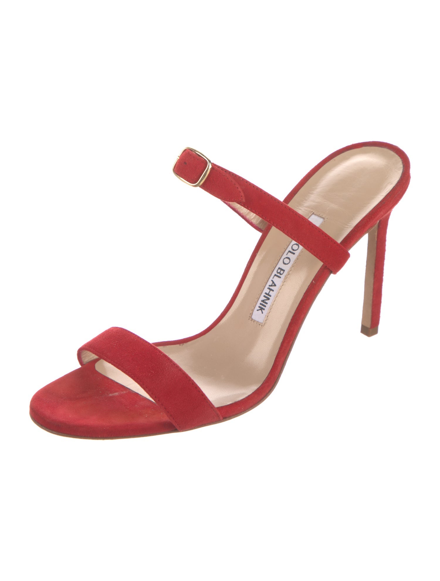 Manolo Blahnik Suede Slides