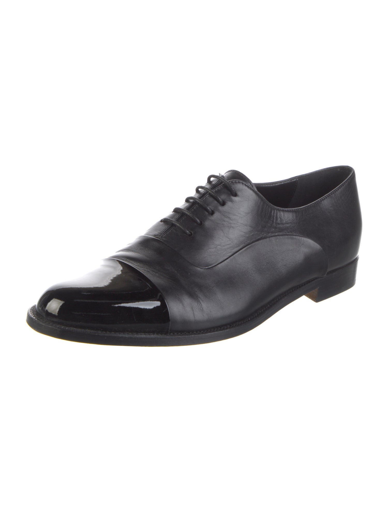 Manolo Blahnik Leather Oxfords