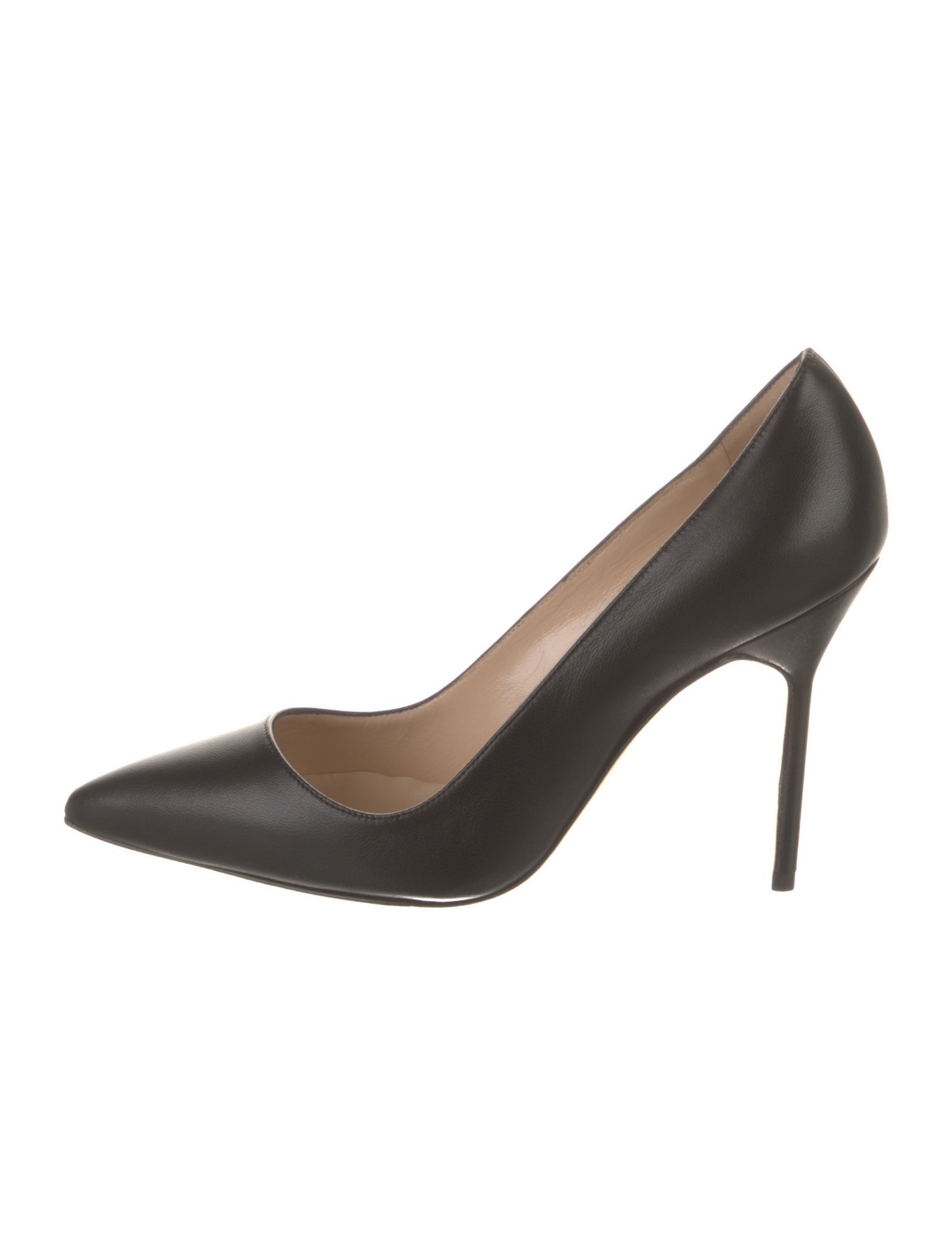 Manolo Blahnik BB Pointed Toe Leather Pumps w/ Tags