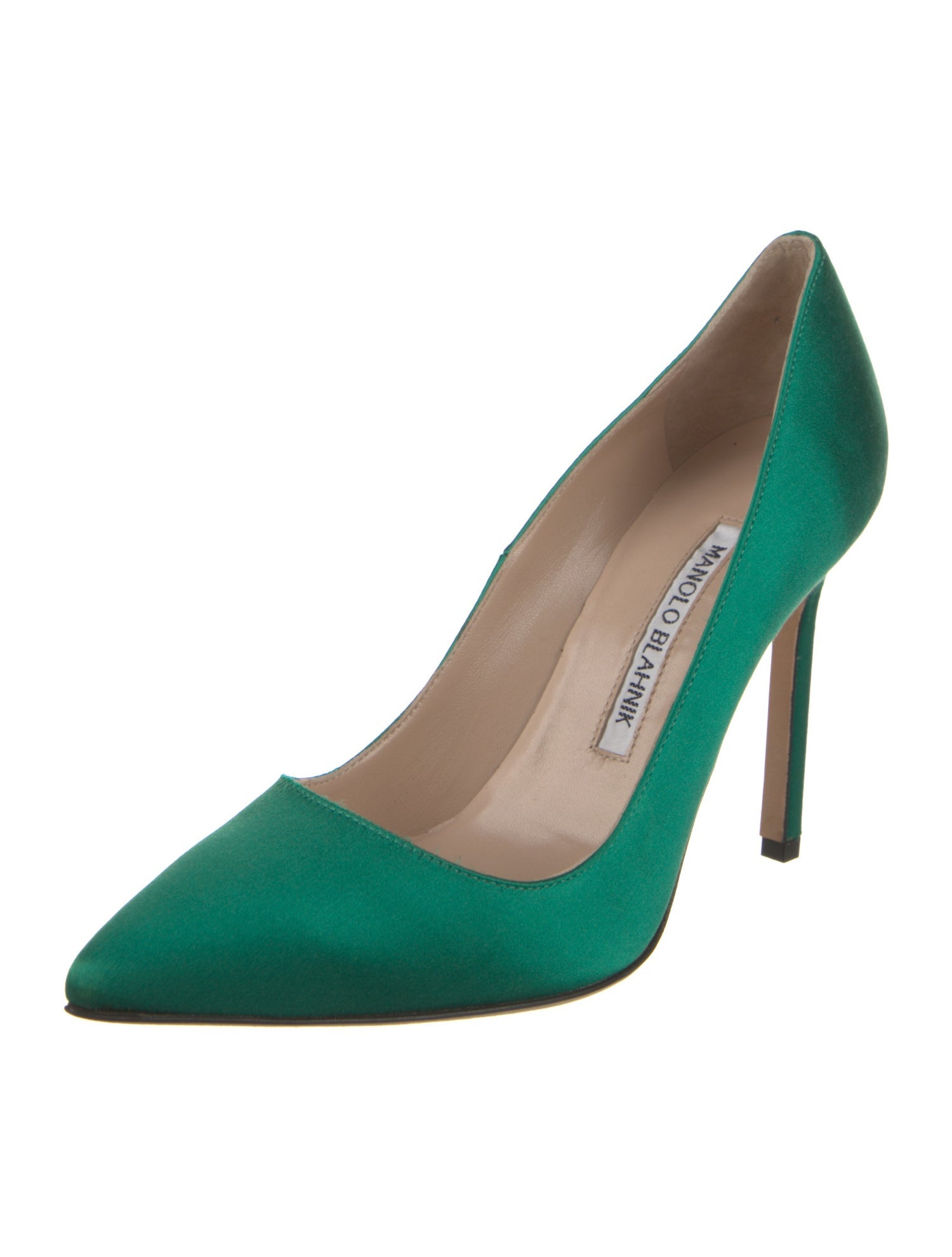 Manolo Blahnik Satin Pumps