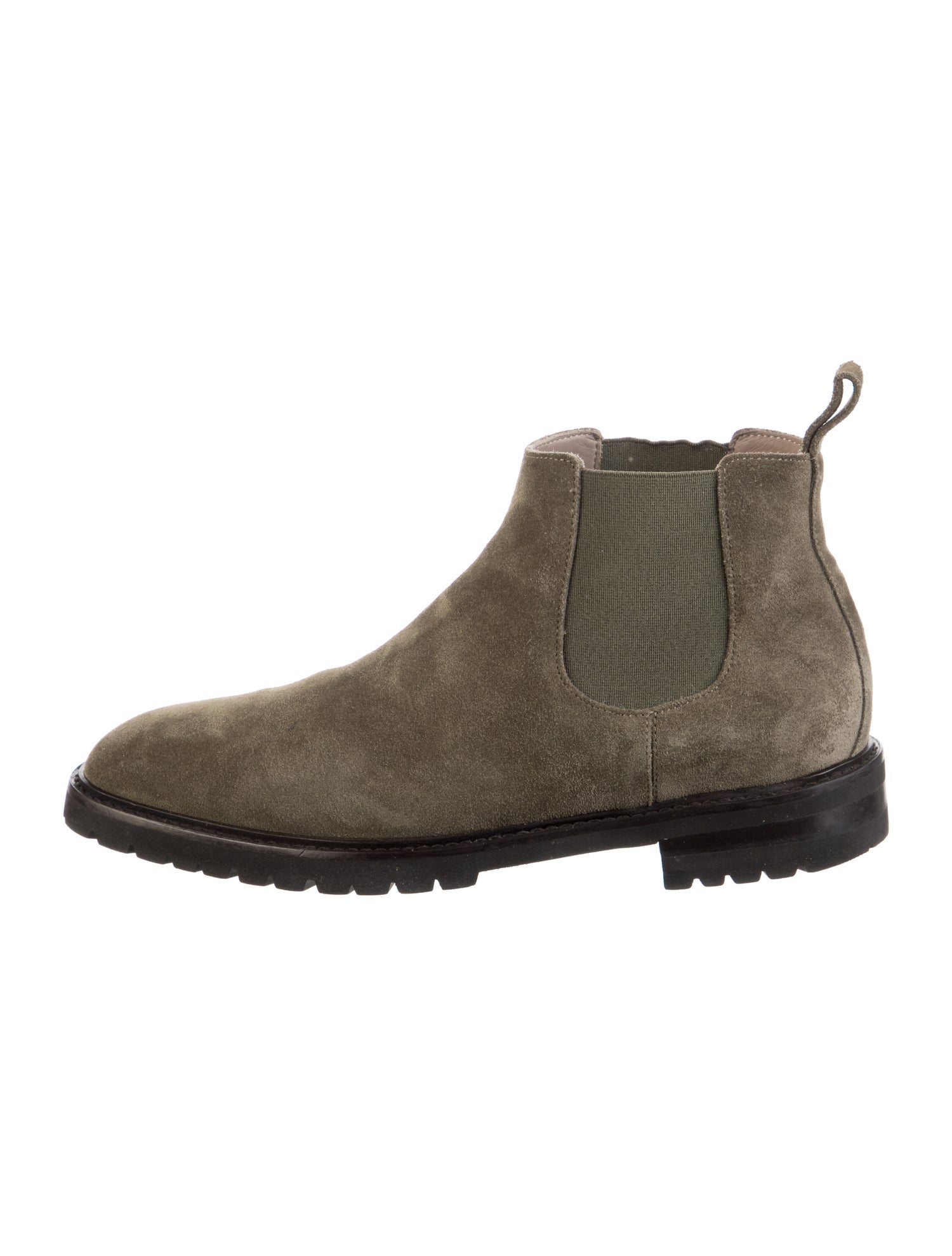 Manolo Blahnik Suede Chelsea Boots