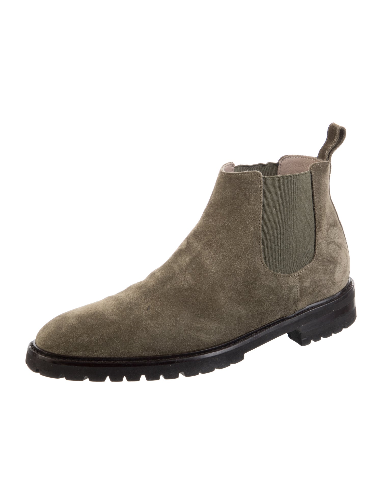 Manolo Blahnik Suede Chelsea Boots