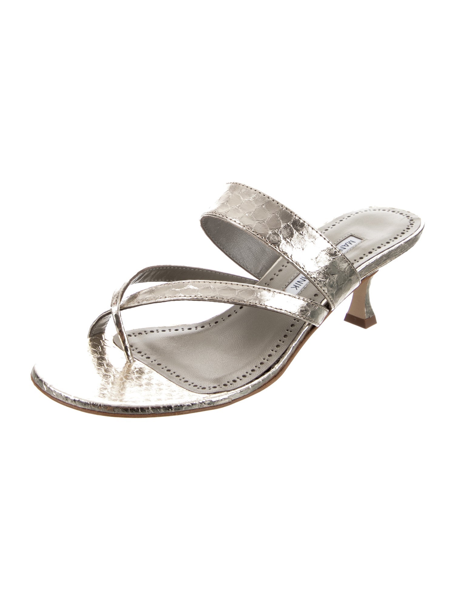 Manolo Blahnik Python Slides