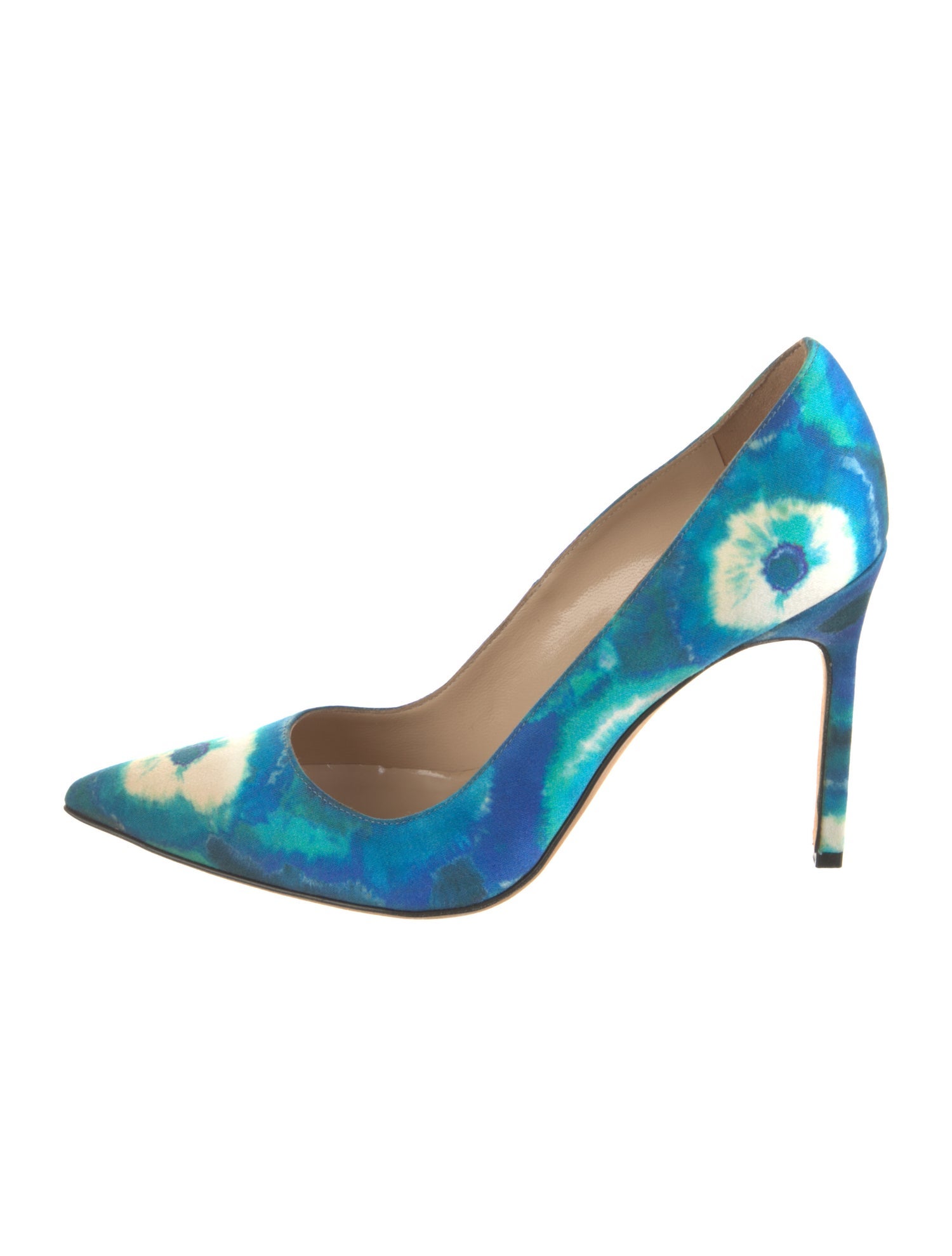 Manolo Blahnik Tie-Dye Print Pumps