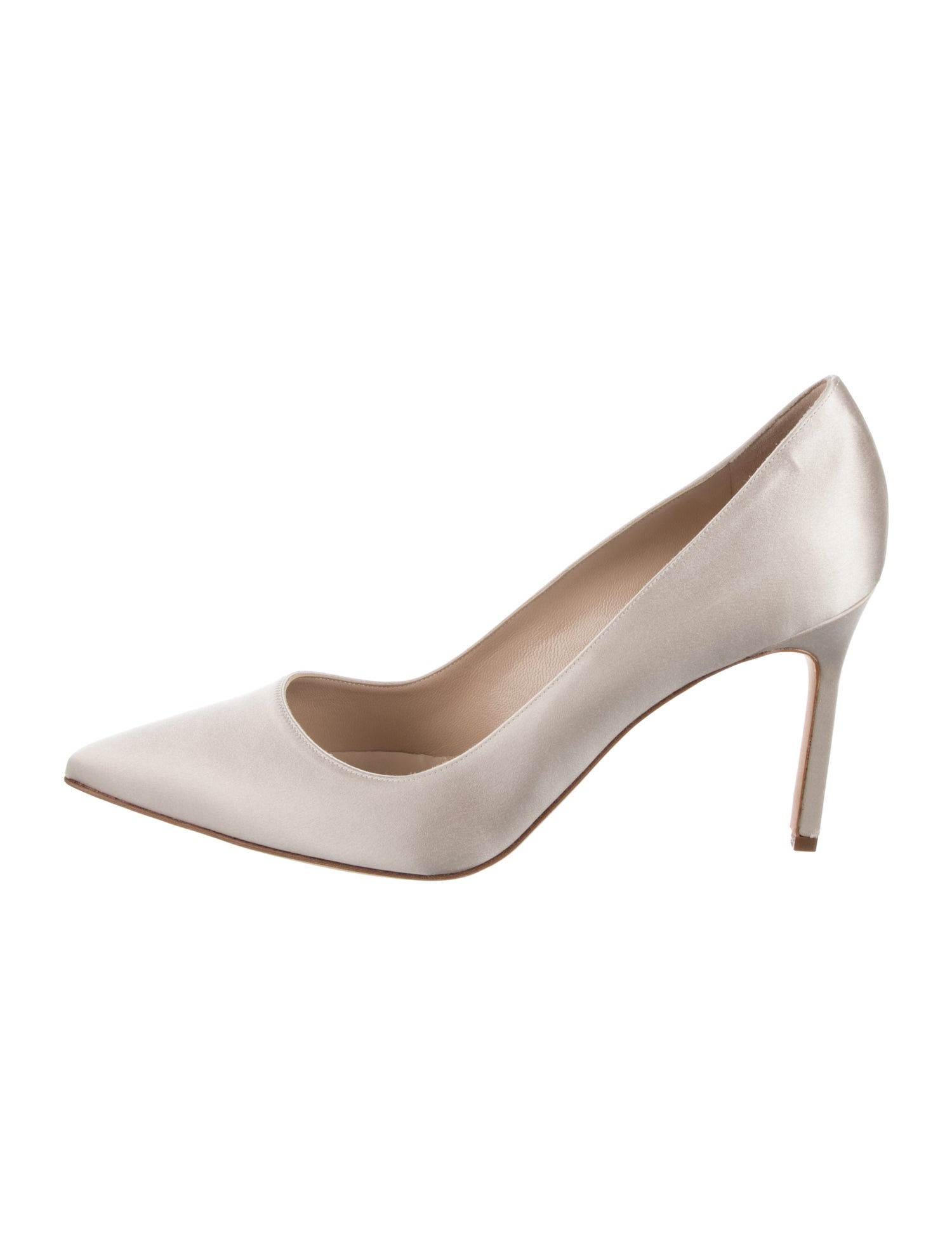 Manolo Blahnik BB Satin Pumps