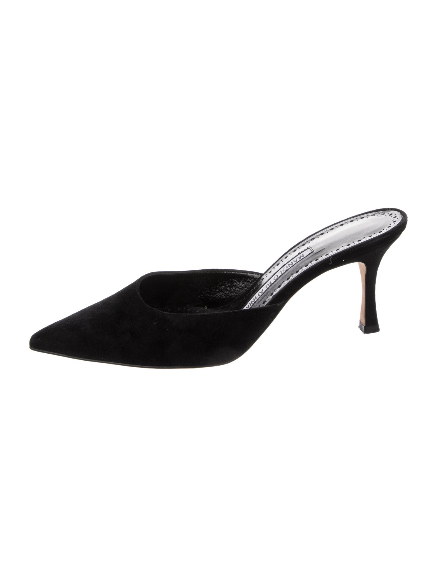 Manolo Blahnik Suede Mules