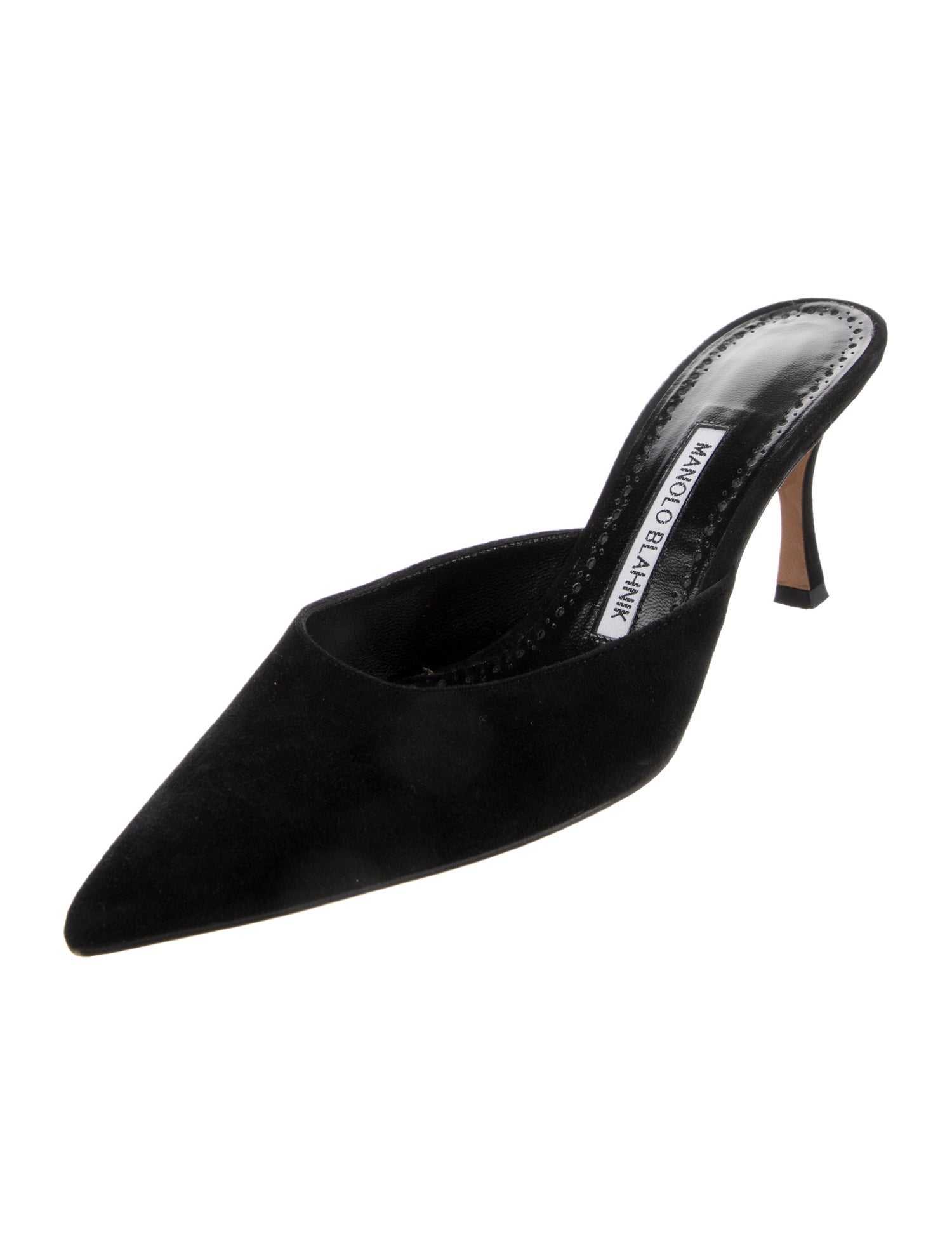 Manolo Blahnik Suede Mules