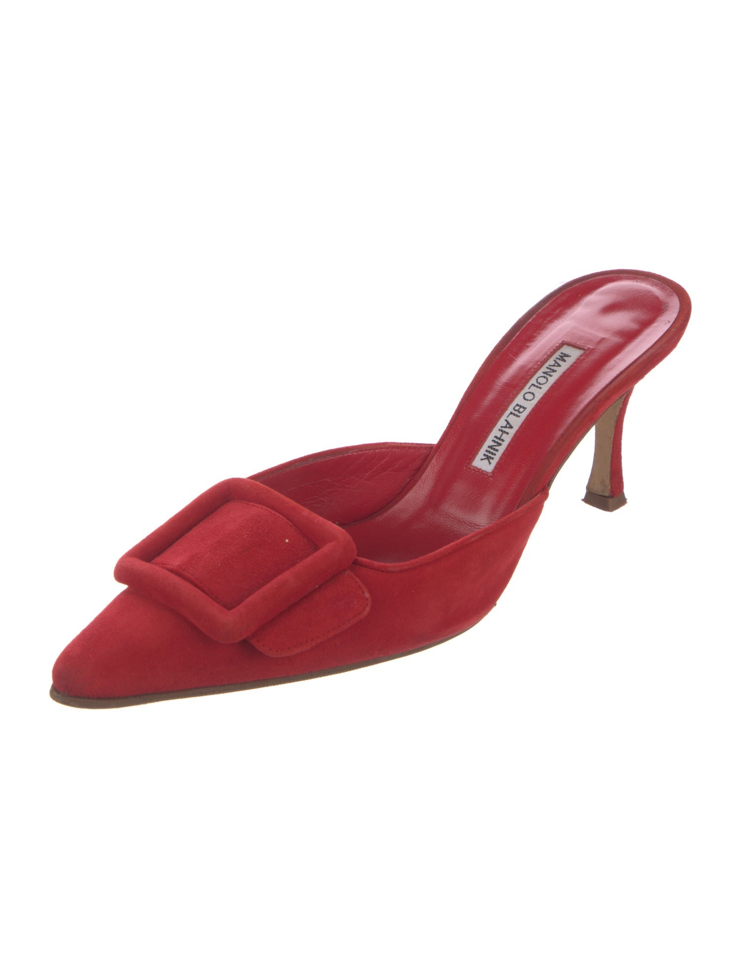 Manolo Blahnik Suede Mules