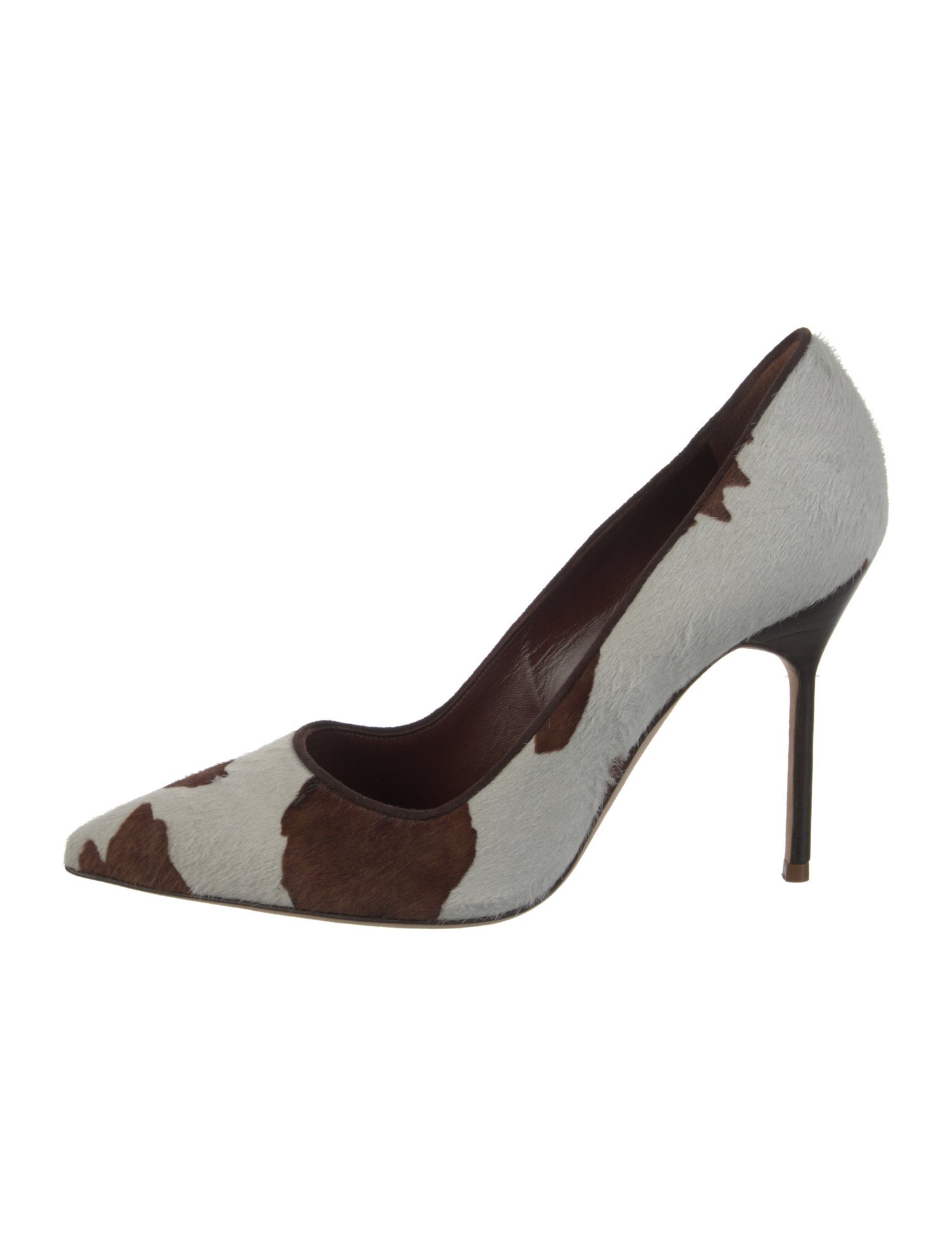 Manolo Blahnik Ponyhair Animal Print Pumps