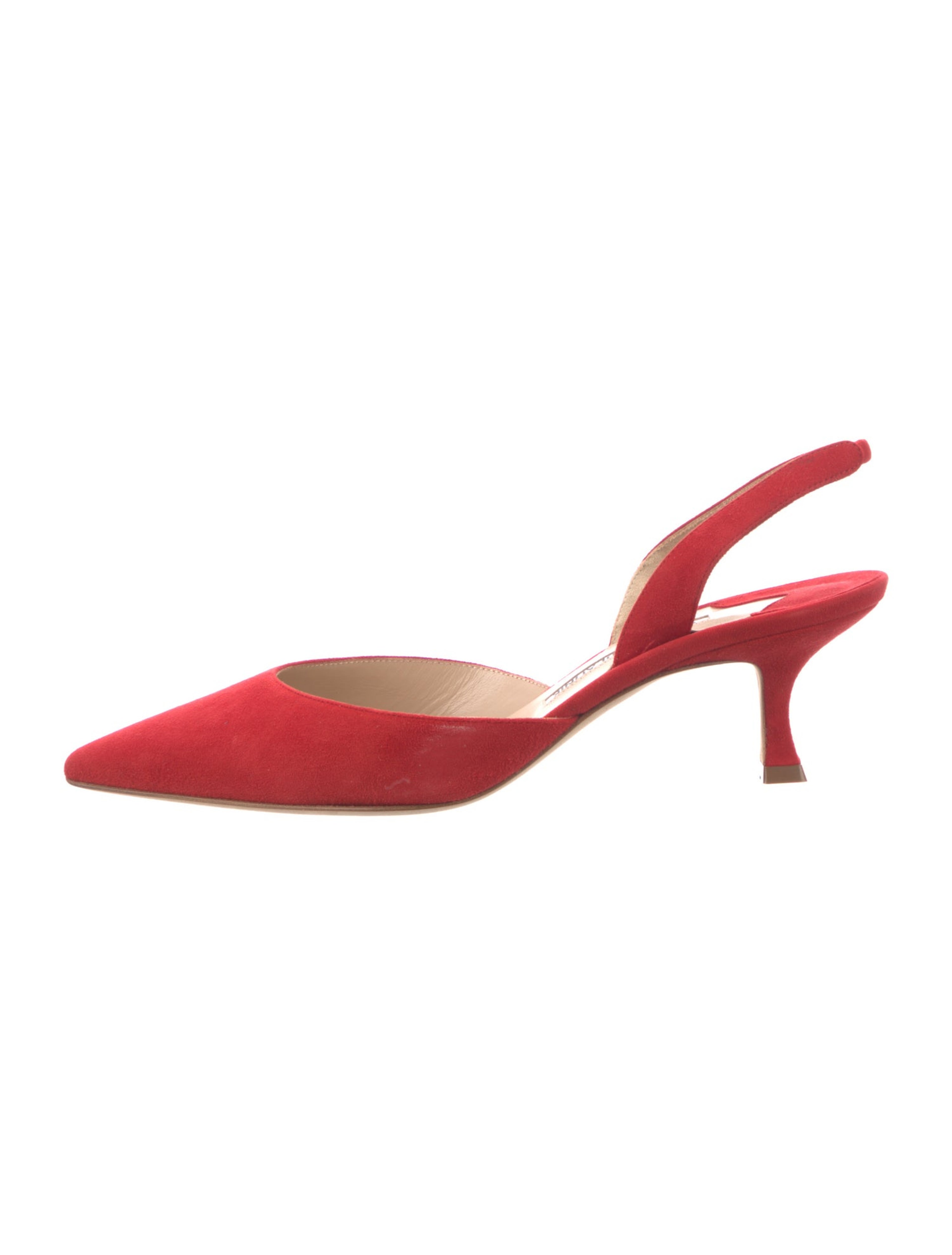 Suede Slingback Pumps
