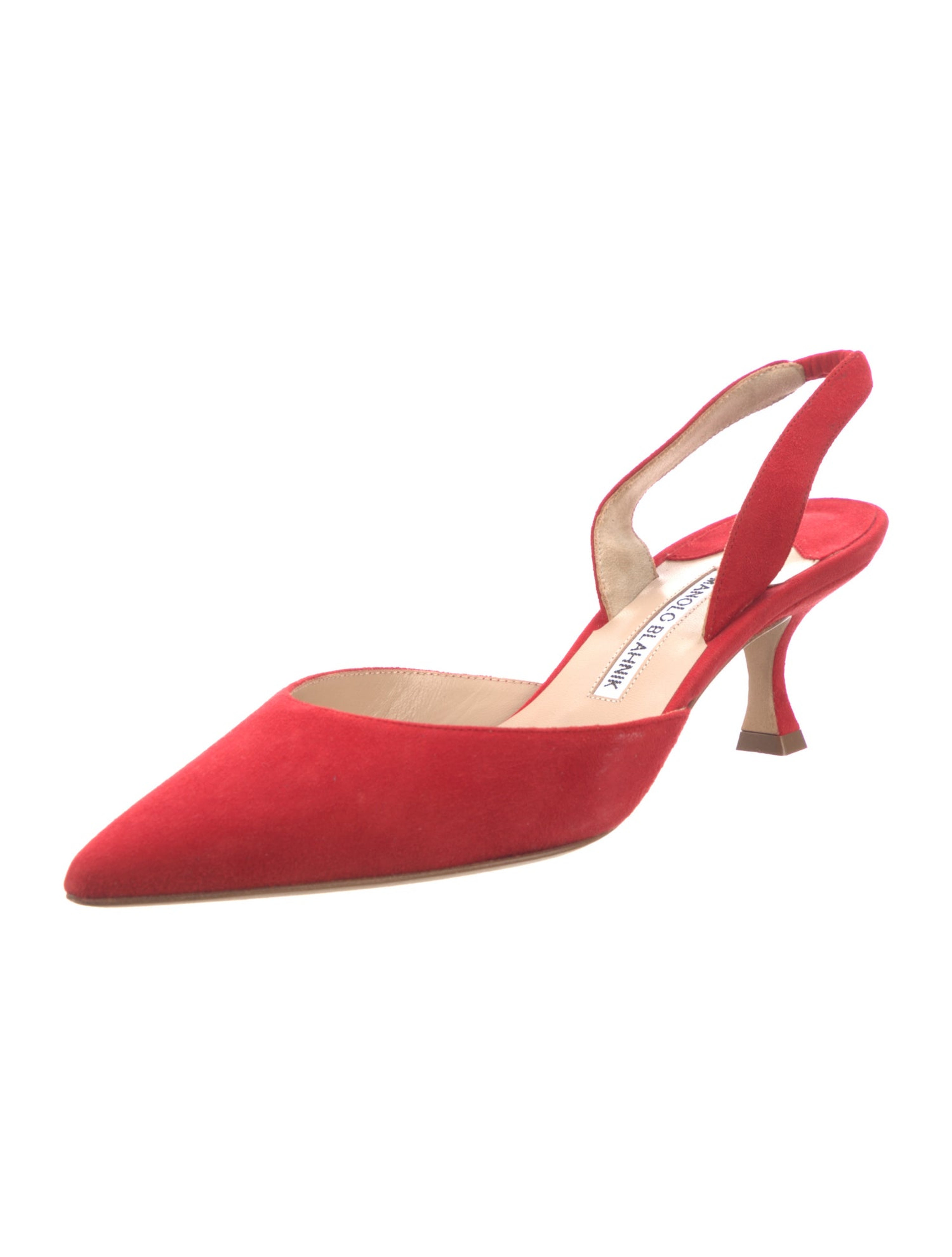 Suede Slingback Pumps