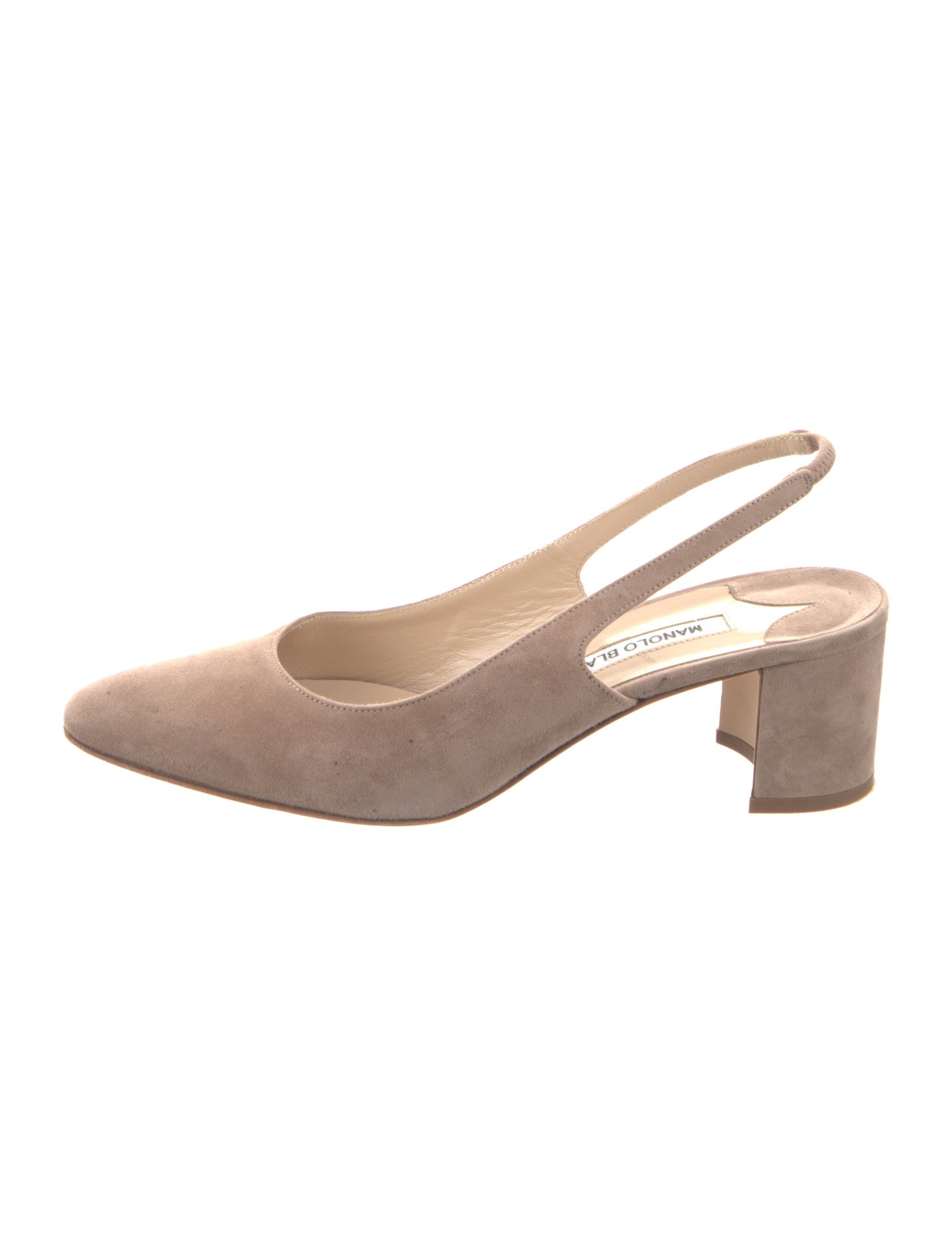 Suede Slingback Pumps