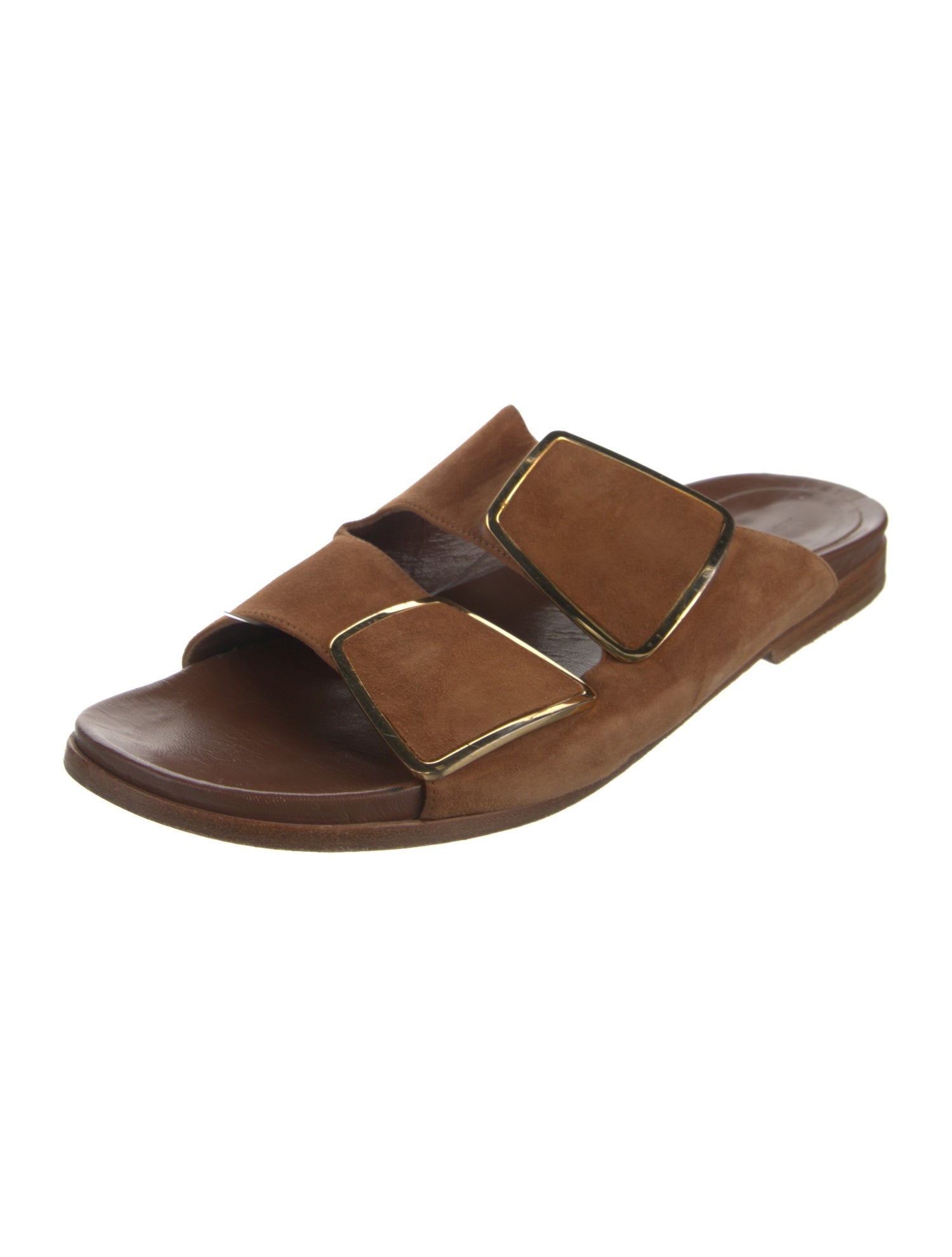 Manolo Blahnik Suede Slides