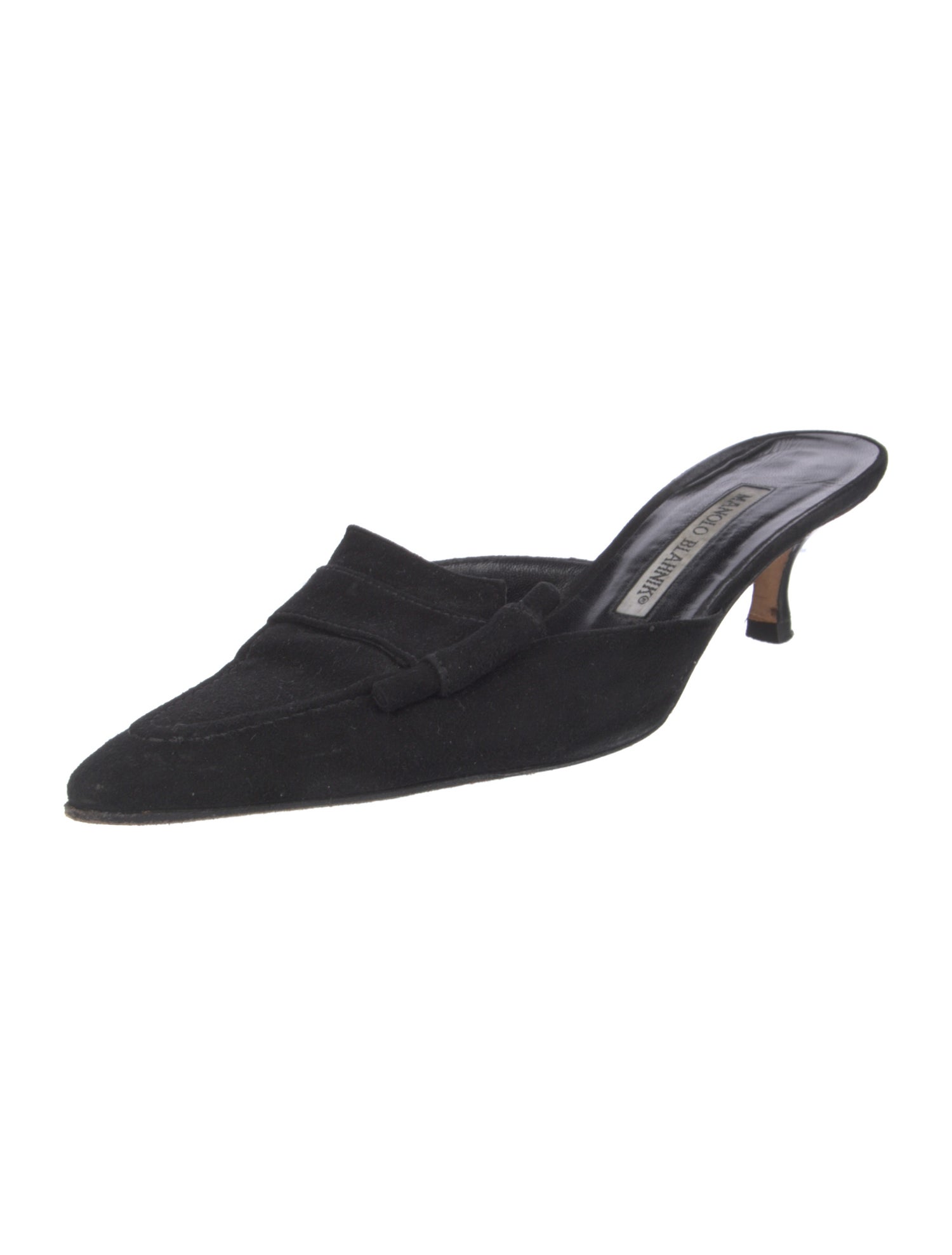 Manolo Blahnik Suede Mules