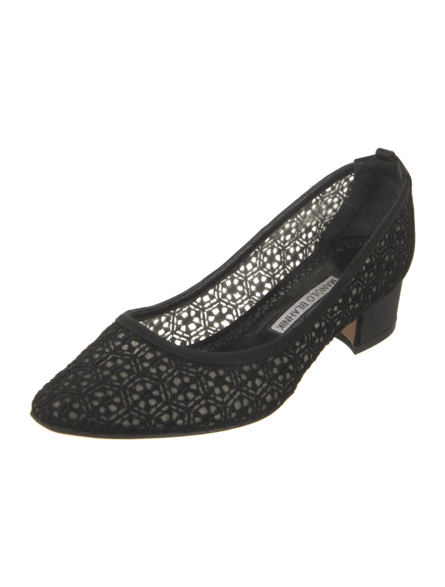 Manolo Blahnik Lace Pumps