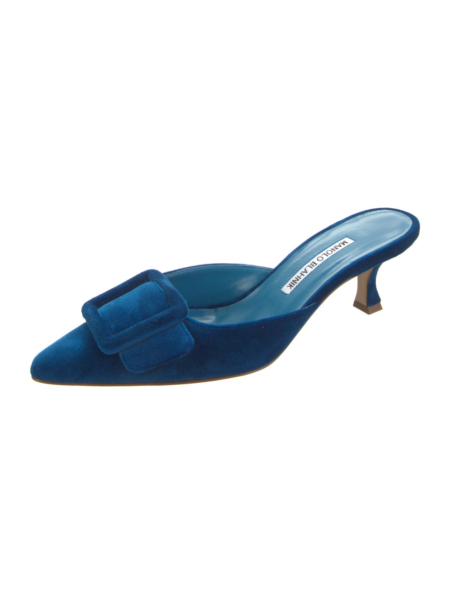 Manolo Blahnik Suede Mules