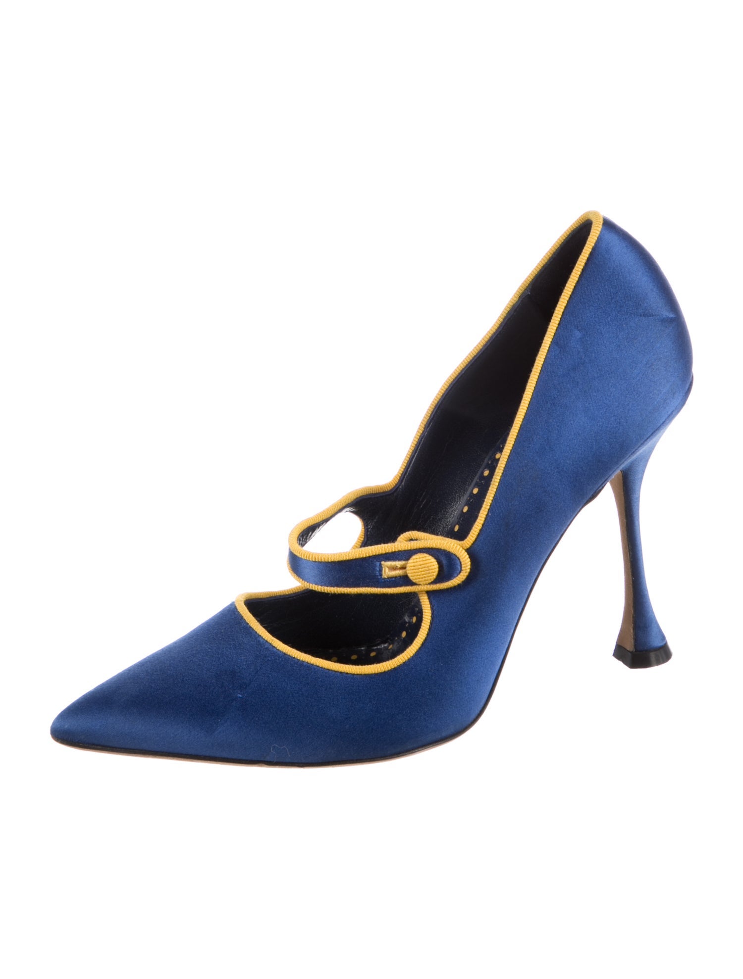 Manolo Blahnik Satin Pumps