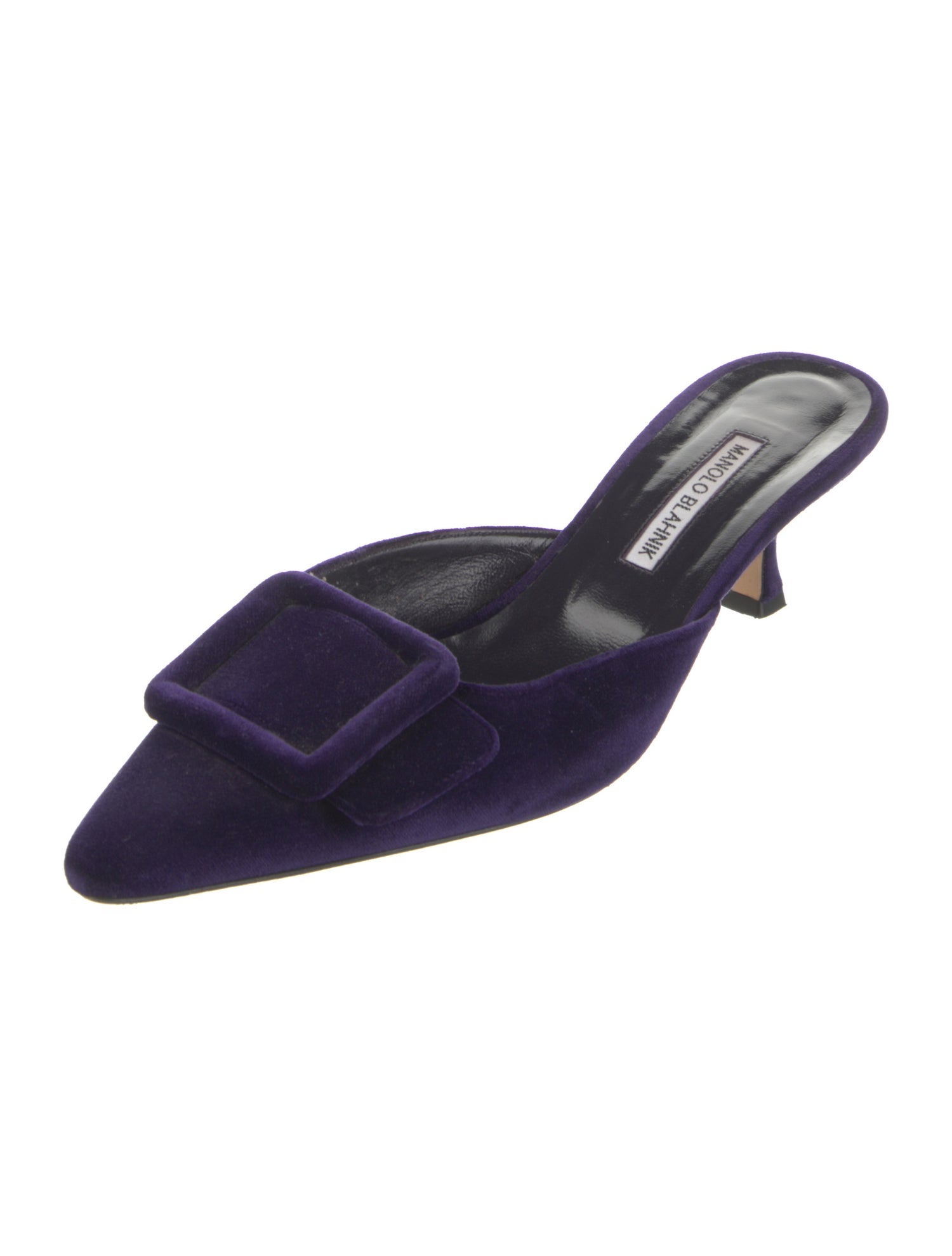 Manolo Blahnik Suede Mules