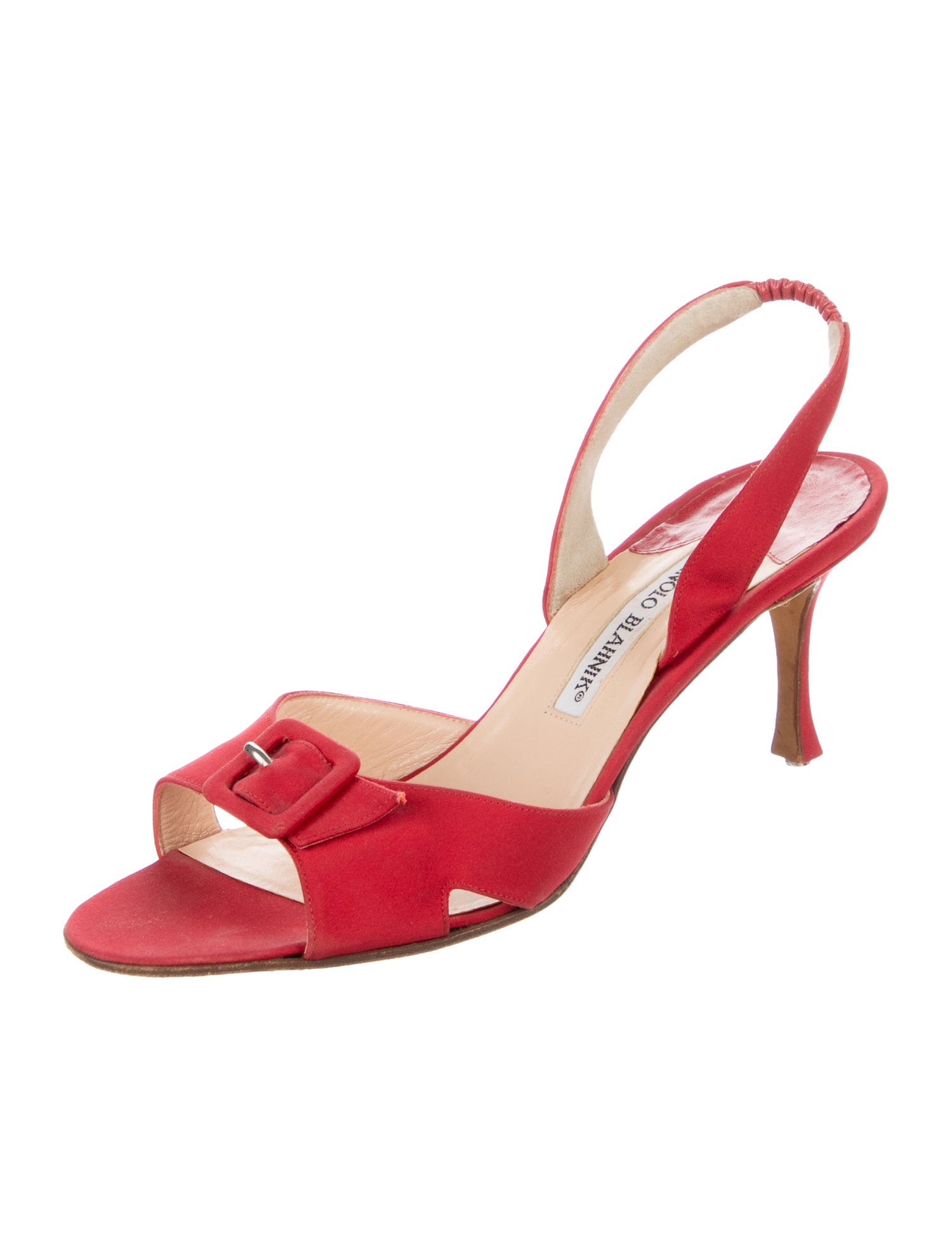 Manolo Blahnik Suede Slingback Pumps