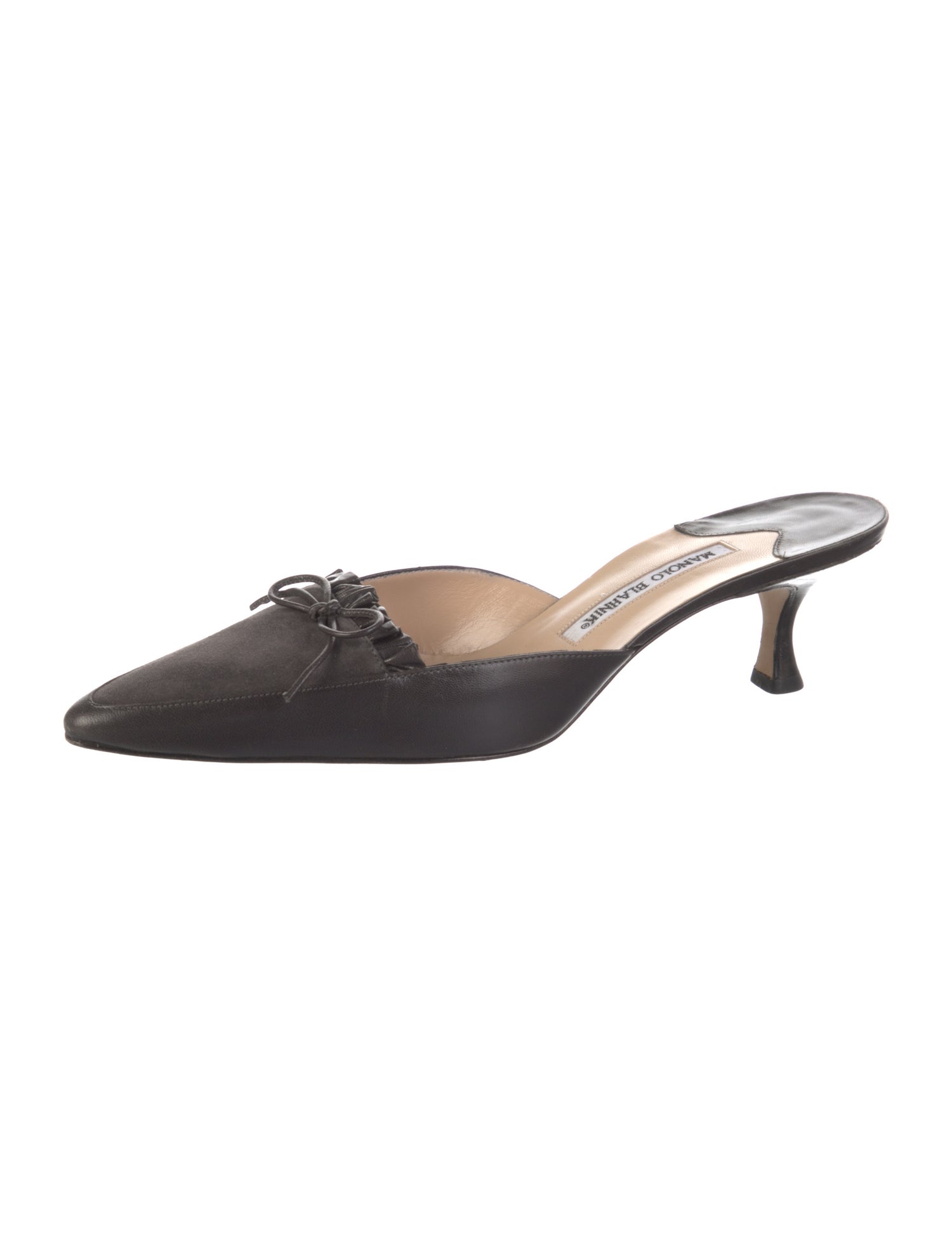 Christian Dior Vintage Diorissimo Pattern Mules - Brown Pumps