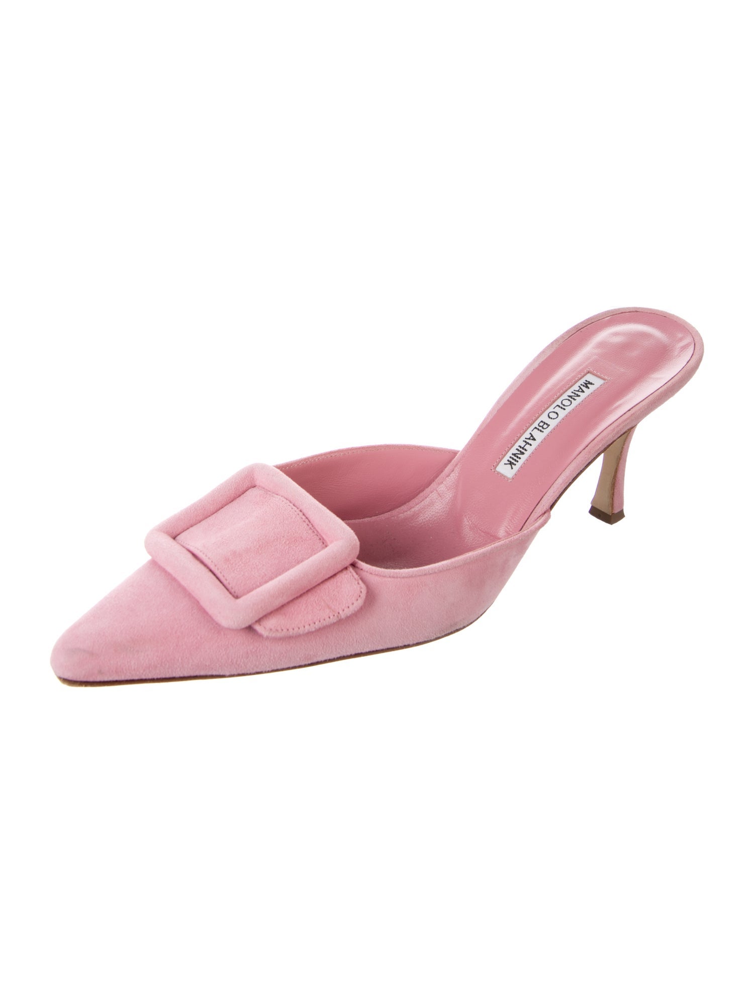 Manolo Blahnik Suede Mules